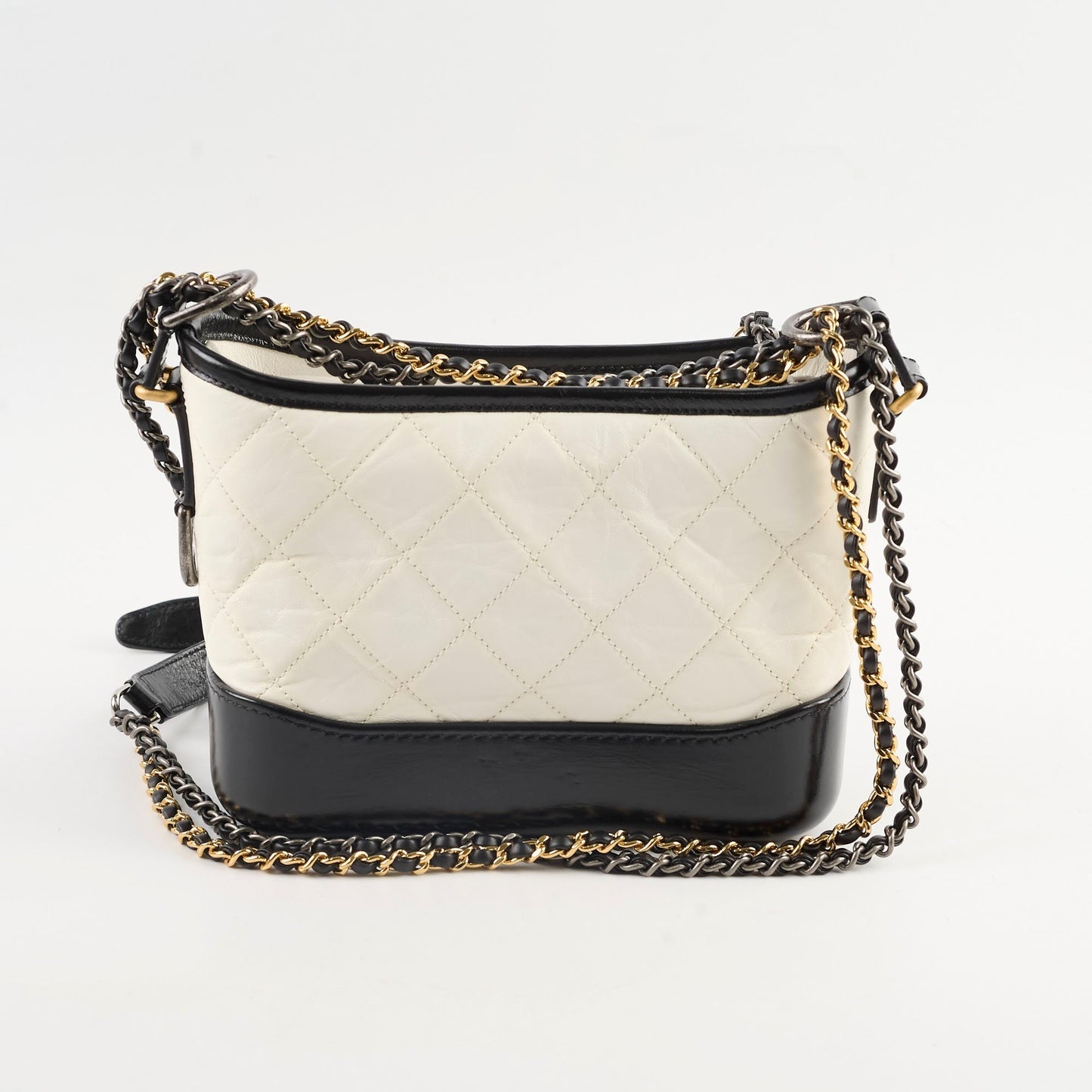 Chanel Small Gabrielle Bag Black and White