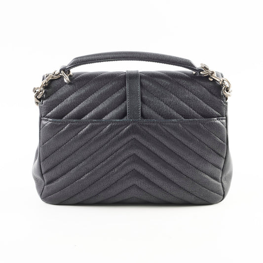 YSL Saint Laurent College Bag Black Medium Crossbody Bag