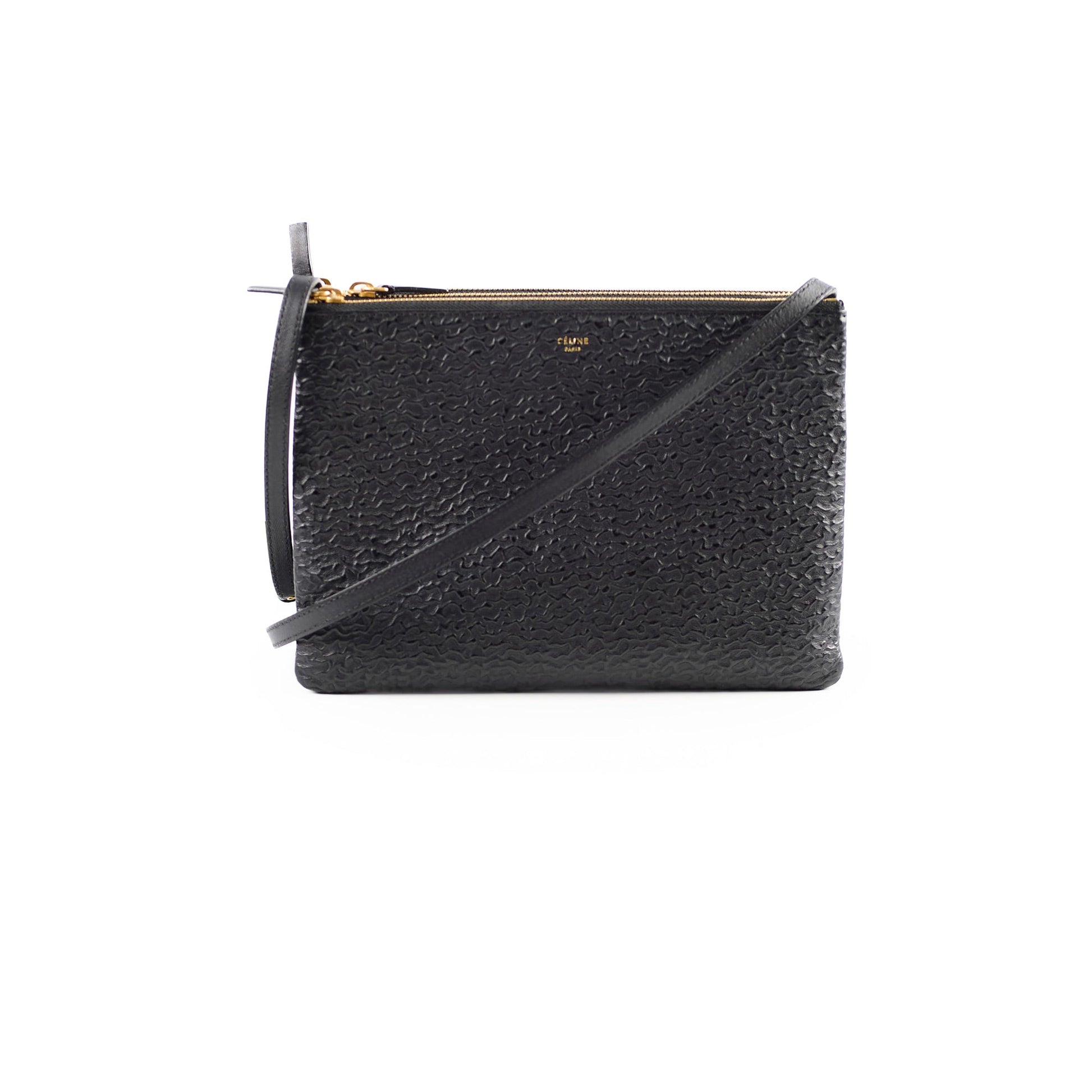 Luxury Trio Crossbody Bag Black