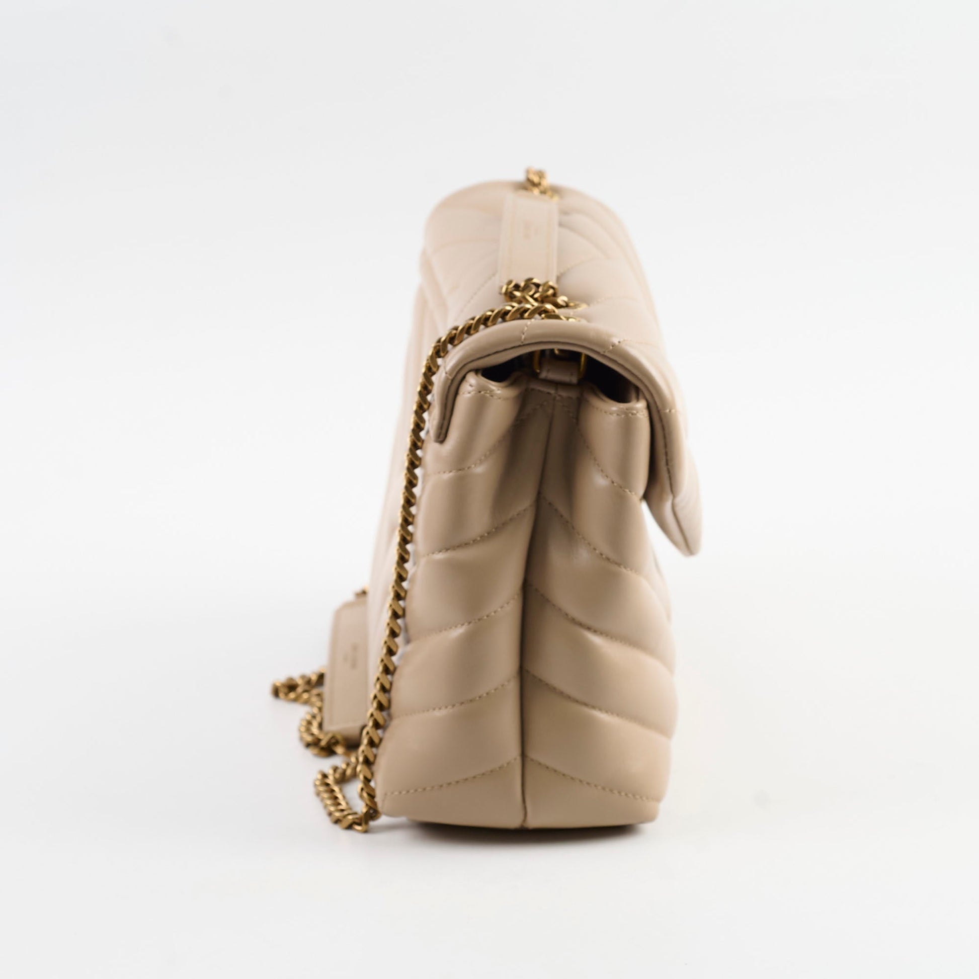 YSL Saint Laurent Lou Lou Bag Beige Small Crossbody Bag