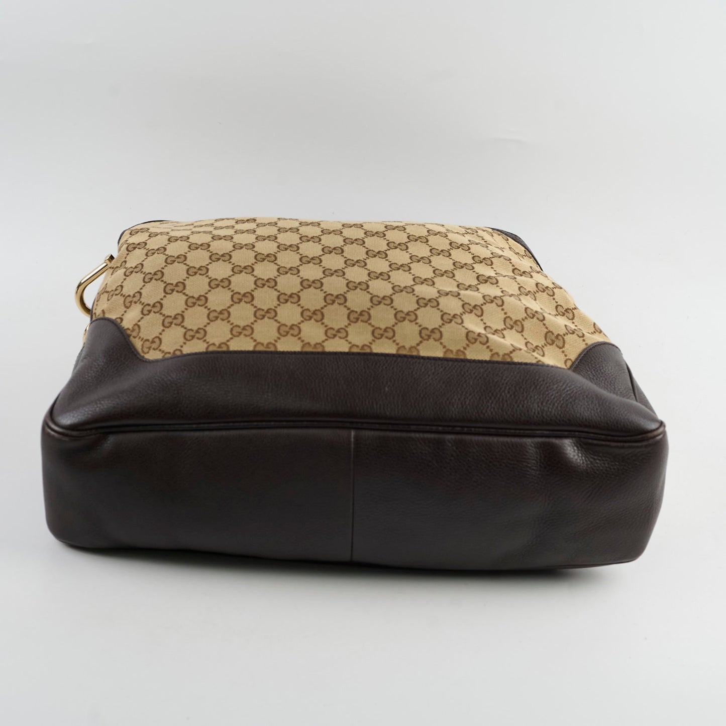 Gucci Bamboo Shoulder Bag Canvas Brown