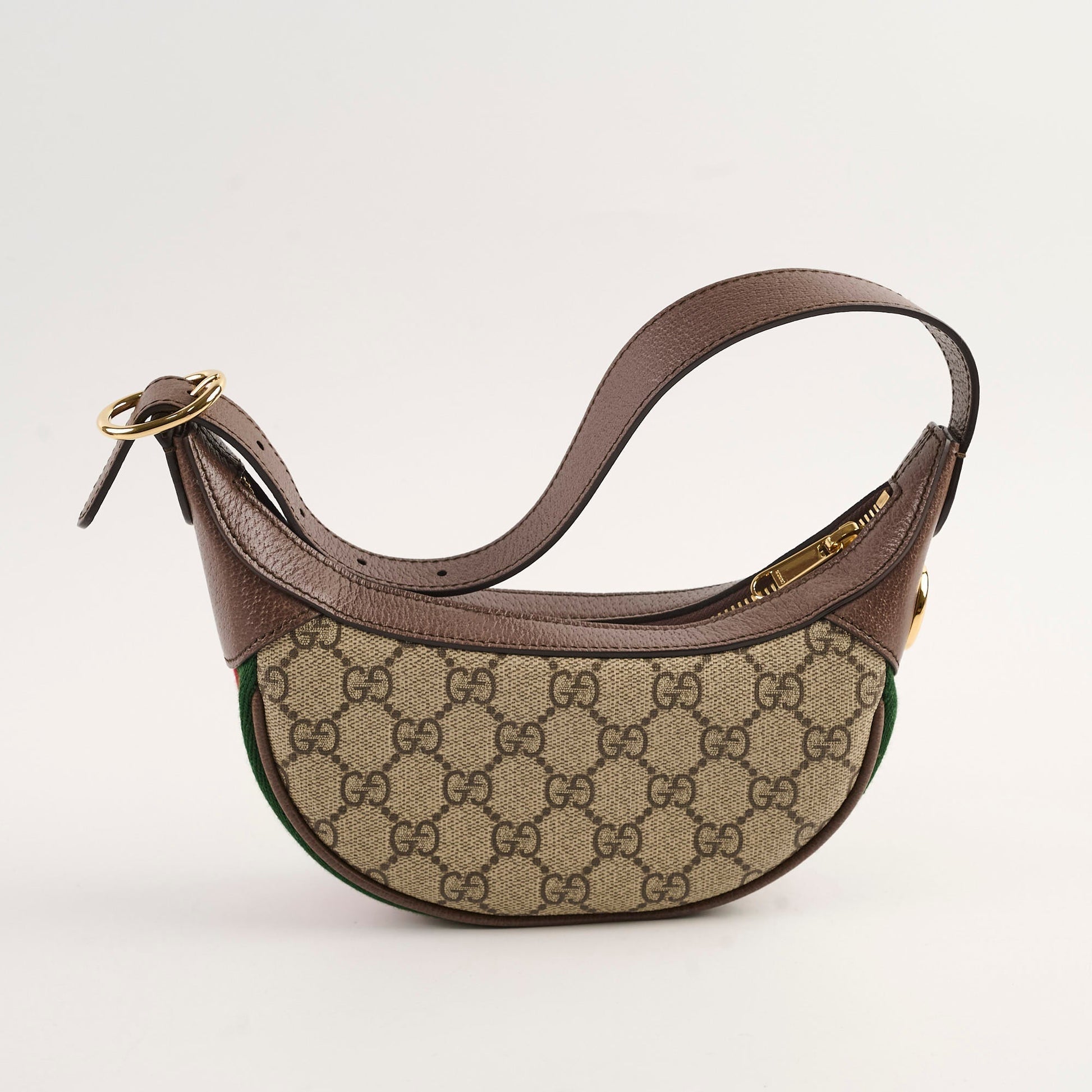 Gucci Ophidia Supreme Half Moon Hobo Mini Shoulder Bag