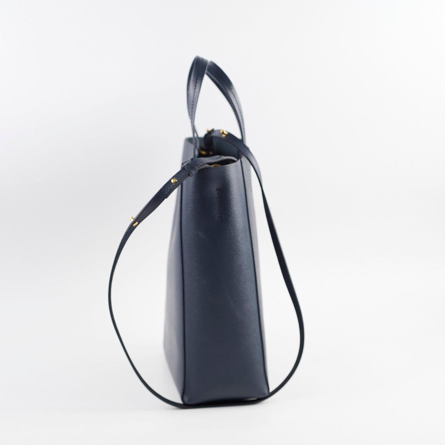 Luxury Navy Shopper Tote Handbag Tote Bag