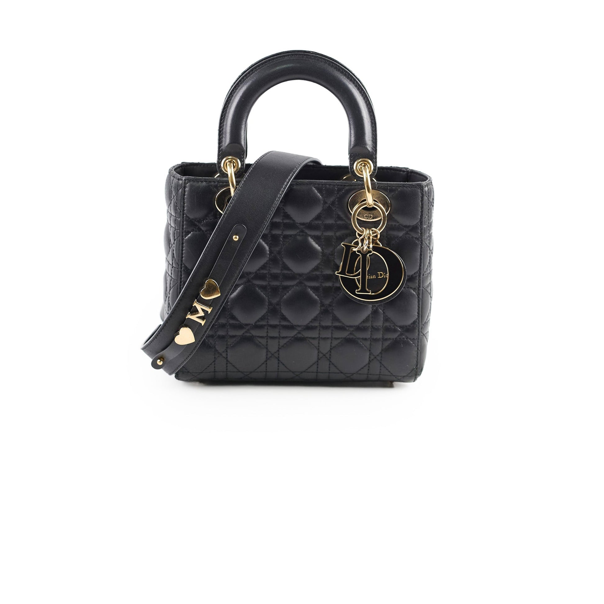Dior Christian Abc My Lady Crossbody Bag Black Small