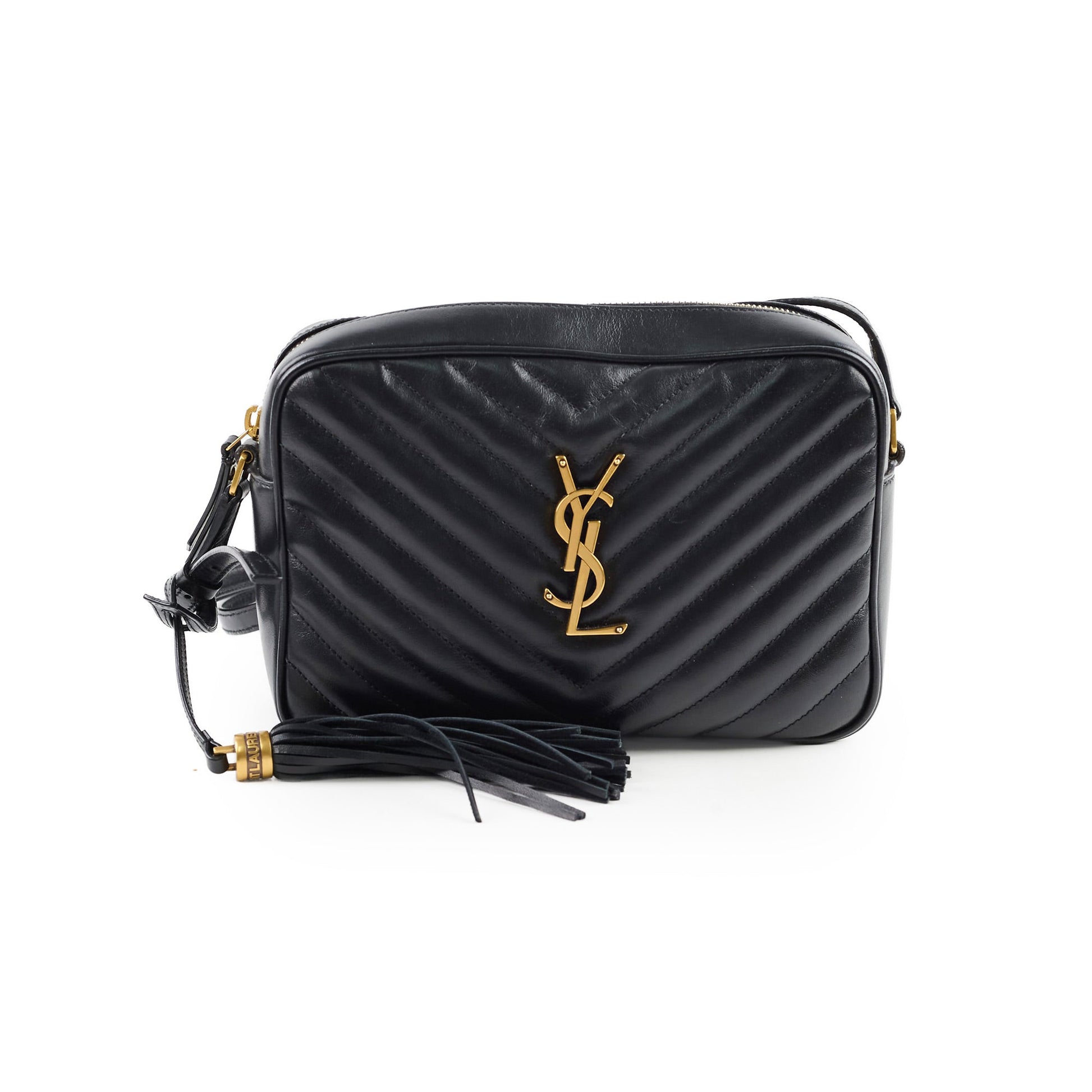 YSL Saint Laurent Lou Camera Bag Black Crossbody Bag Bag Black 1