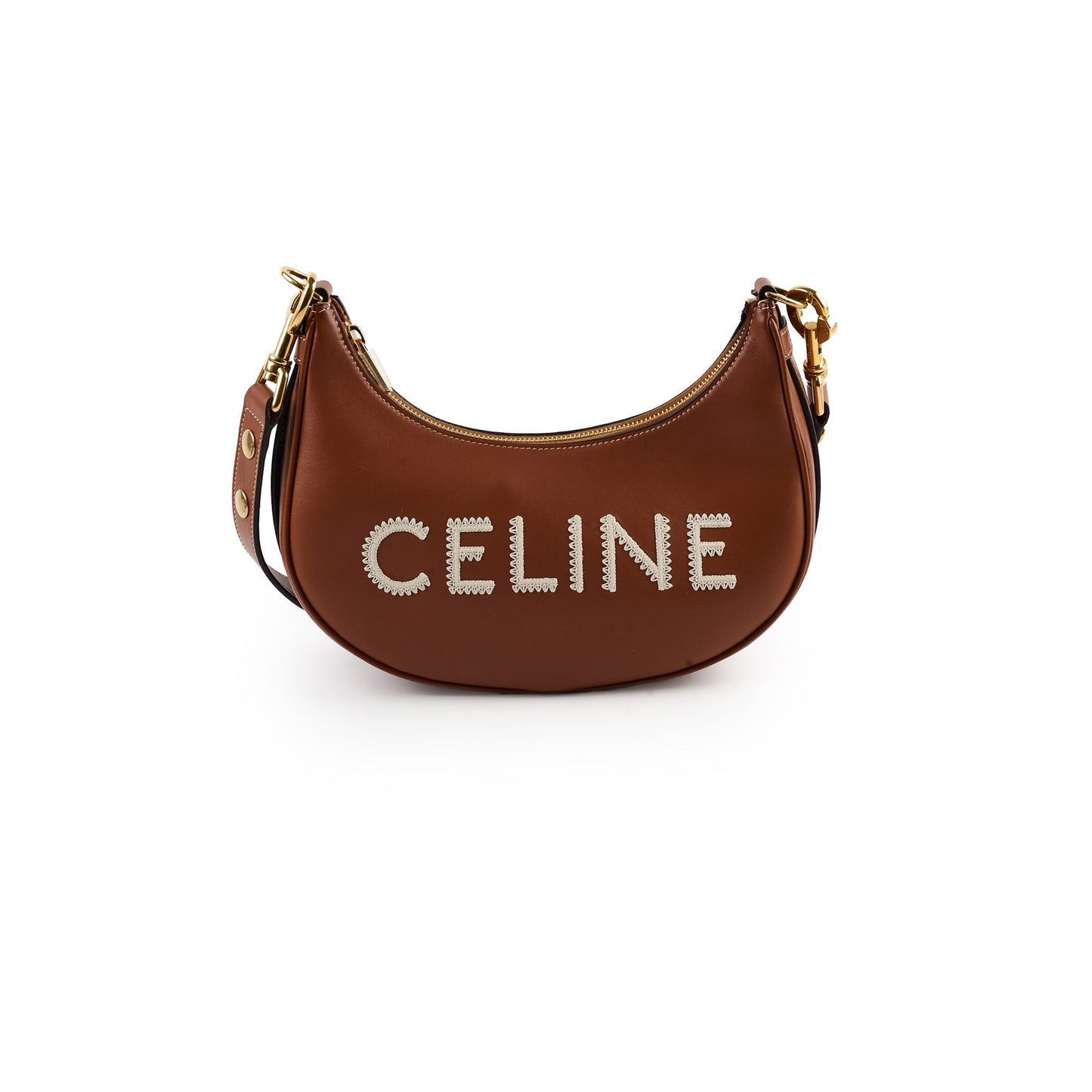 Luxury Ava Strap Bag In Smooth Calfskin Tan Medium Travel Bag