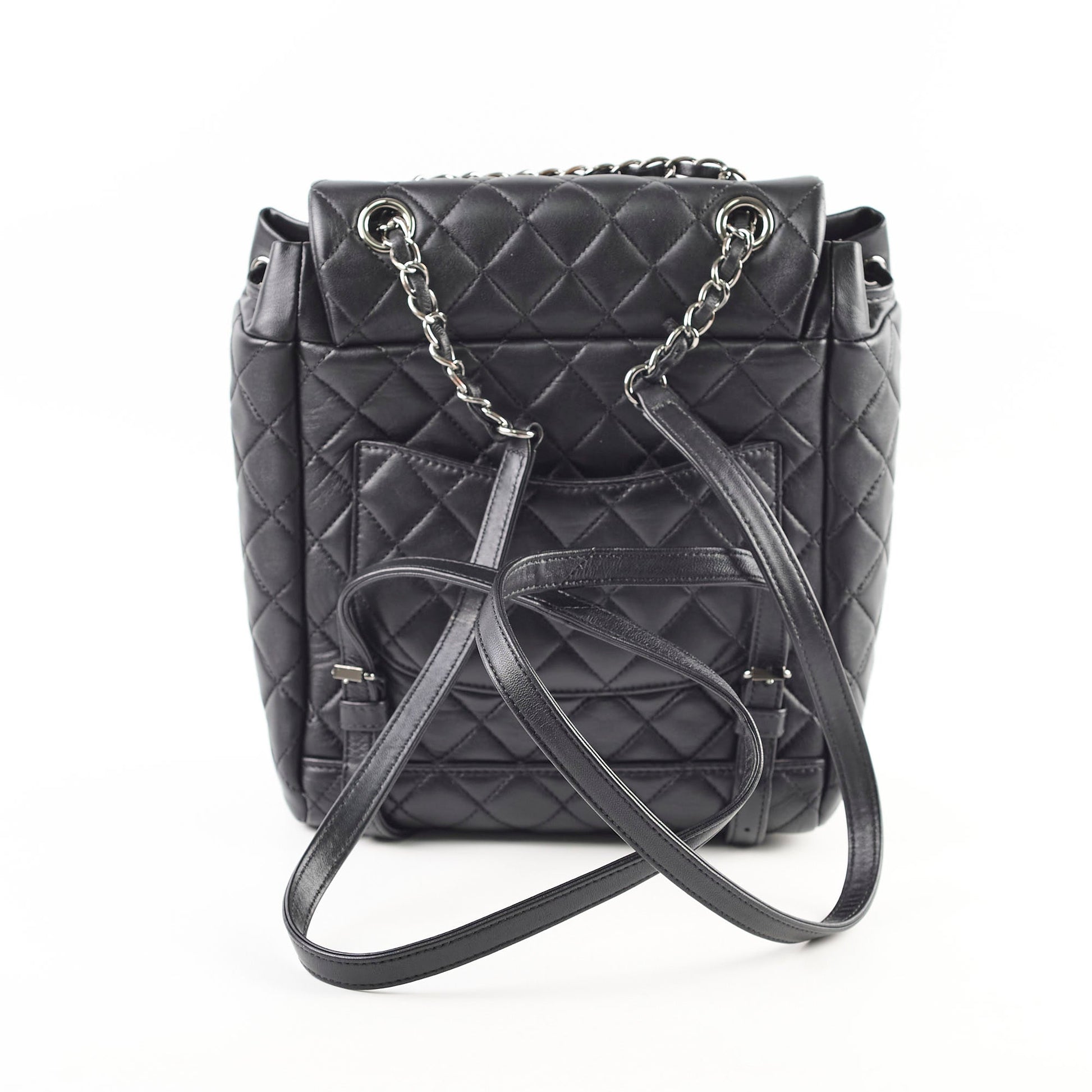 Chanel Lambskin Urban Spirit Backpack Black 23 Series