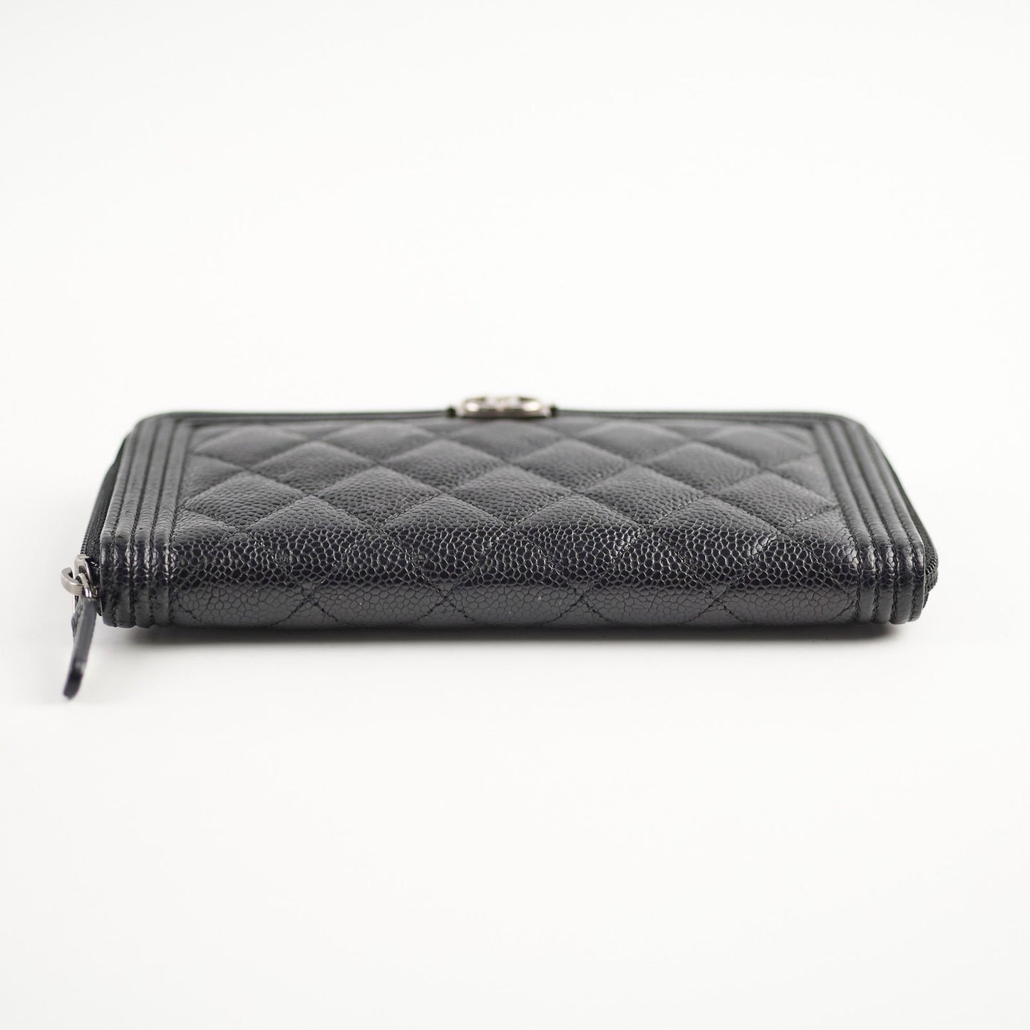 Chanel Boy Caviar Long Wallet Black