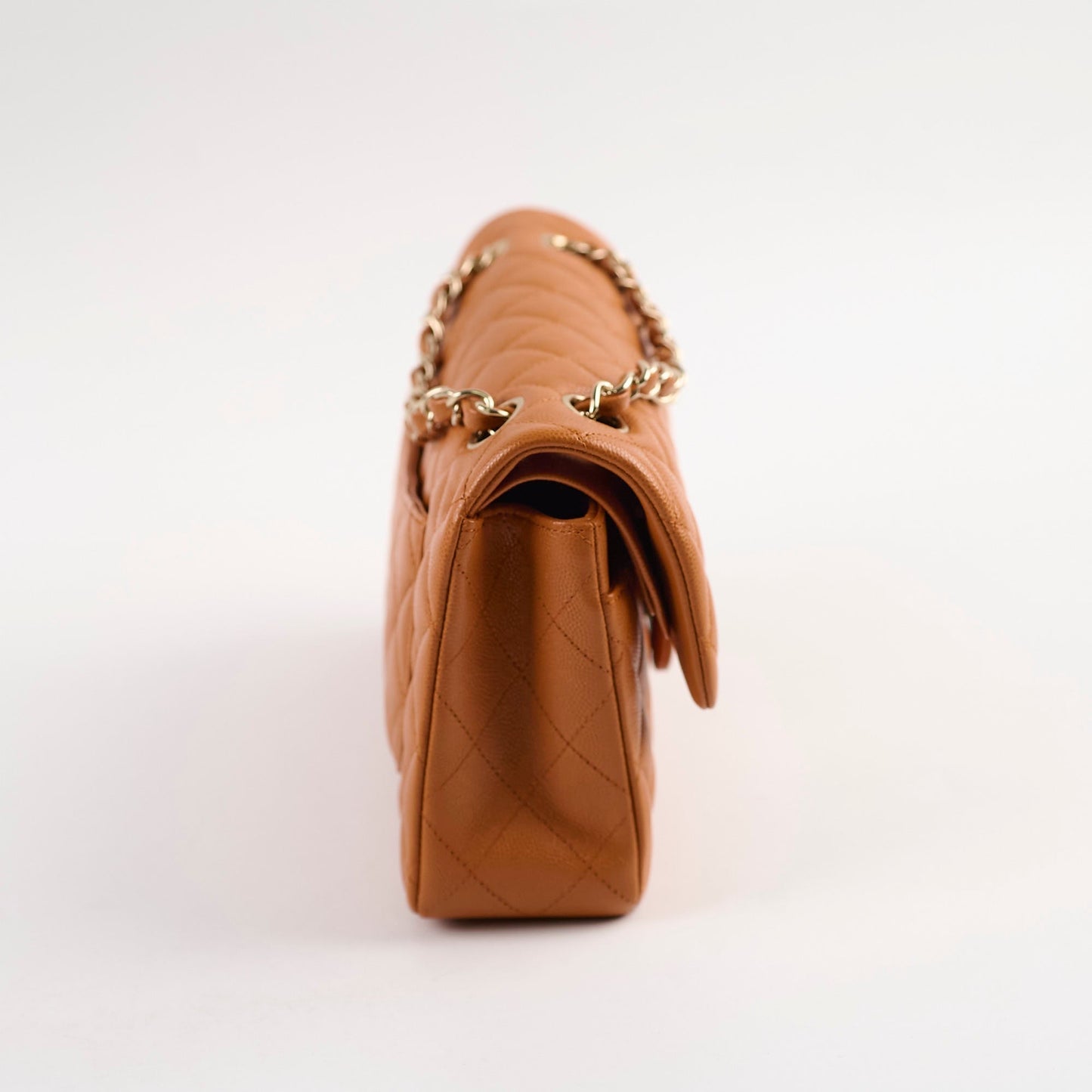 Chanel Small Classic Double Flap Caramel Caviar