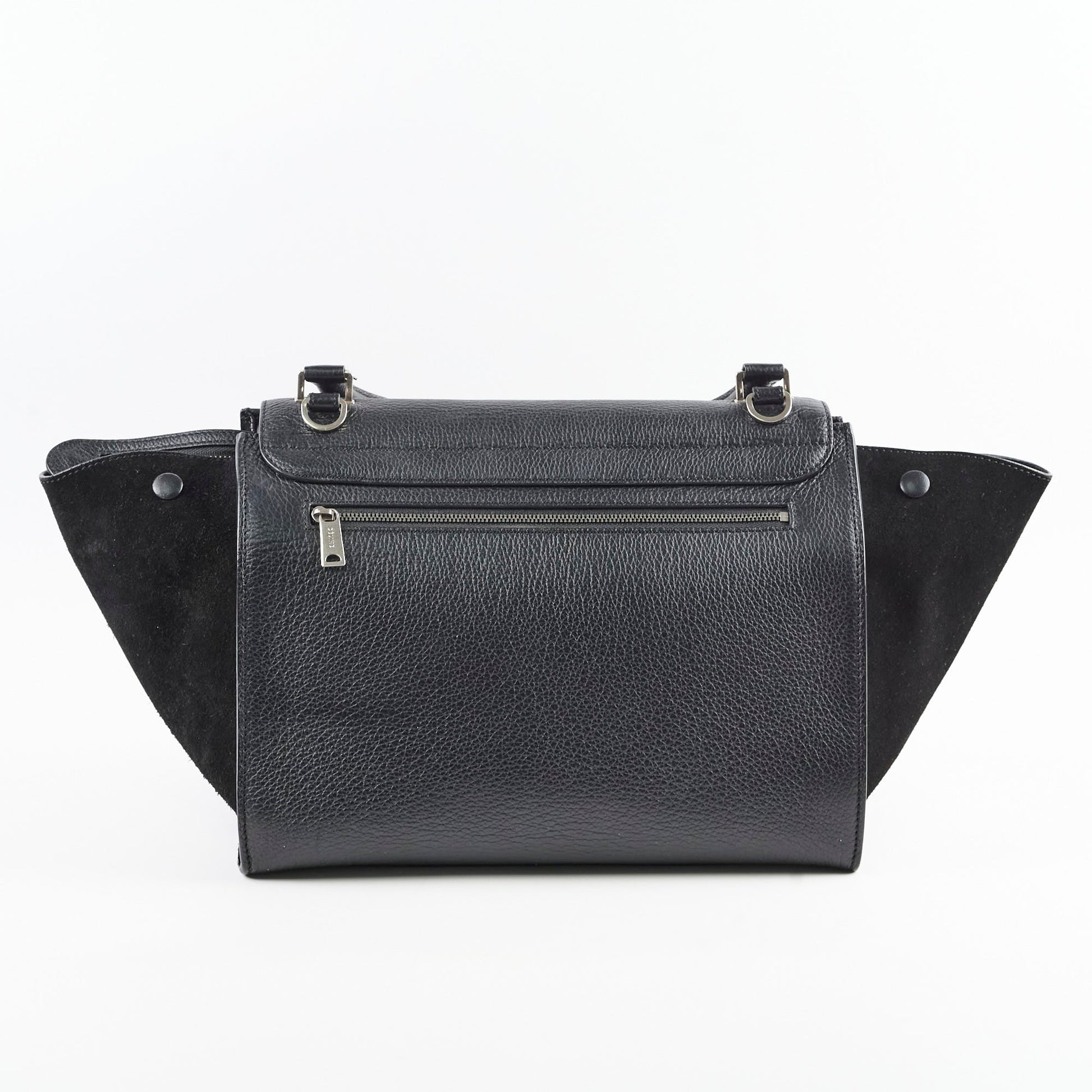Luxury Trapeze Handbag Black Medium Travel Bag