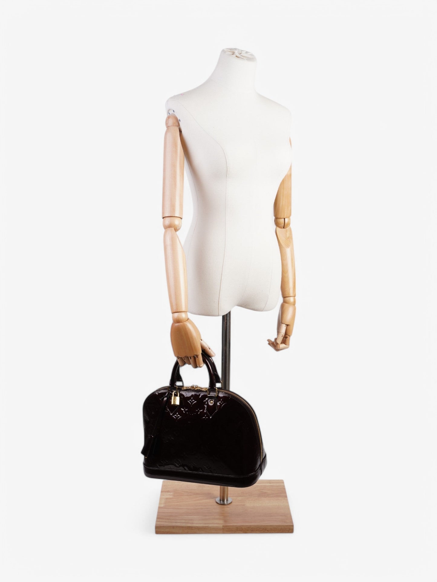 Louis Vuitton Alma Amarante PM Vernis Leather Handbag