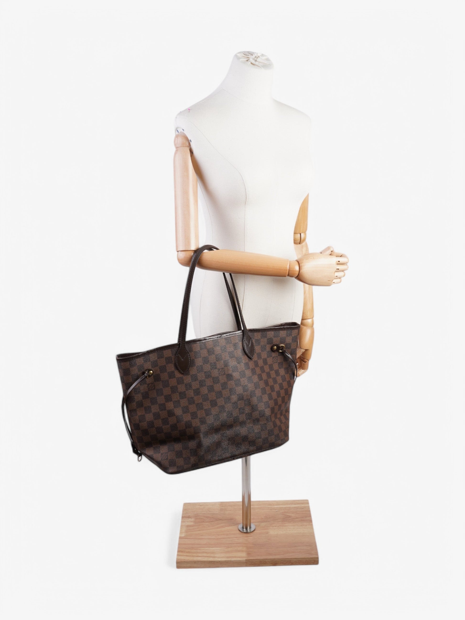 Louis Vuitton Neverfull Ebene Coated MM Damier Canvas Coated Canvas Apparel Mm 46