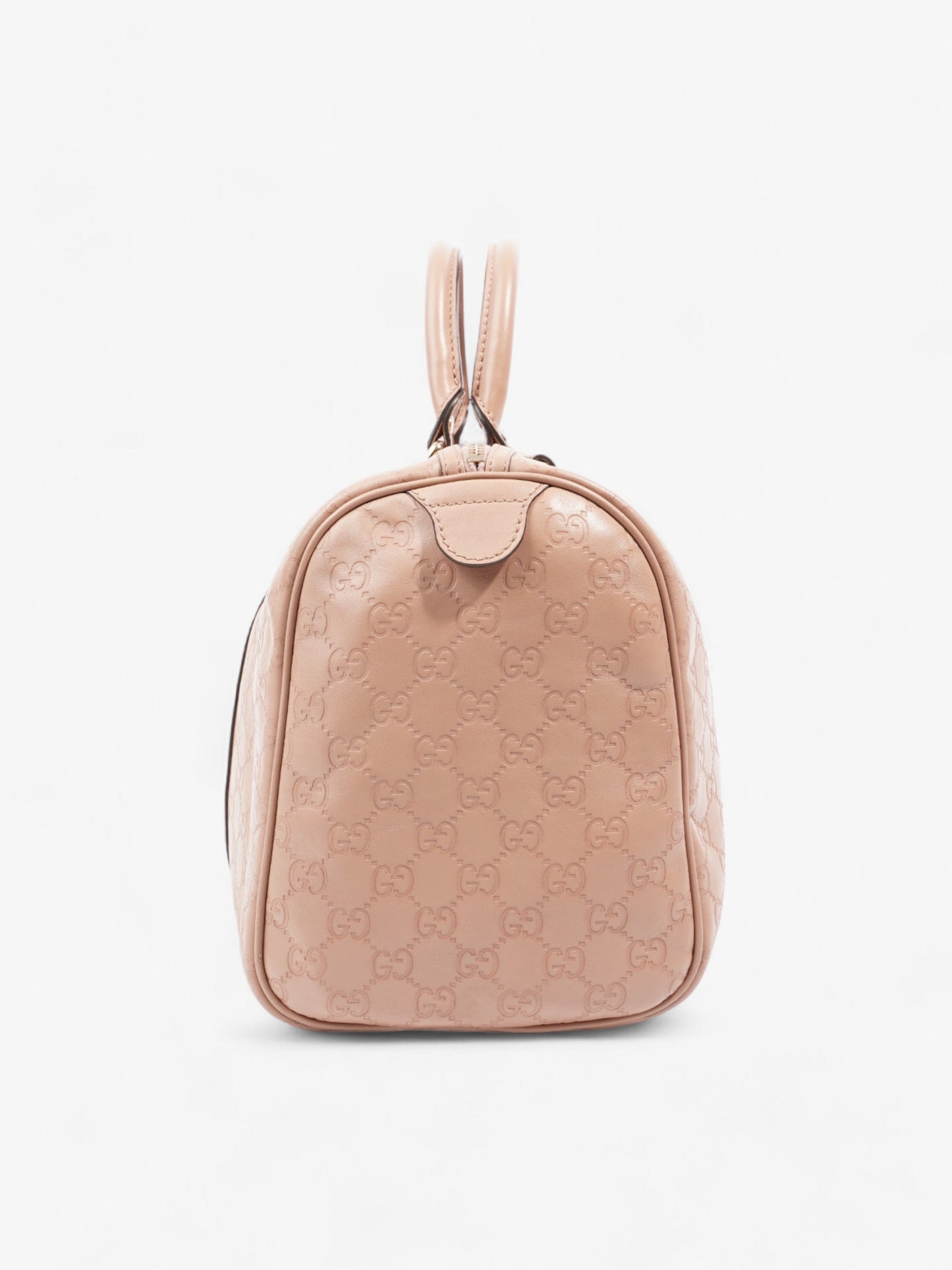 Gucci Boston Bag Rose ssima Embossed Leather Beige Travel Bag