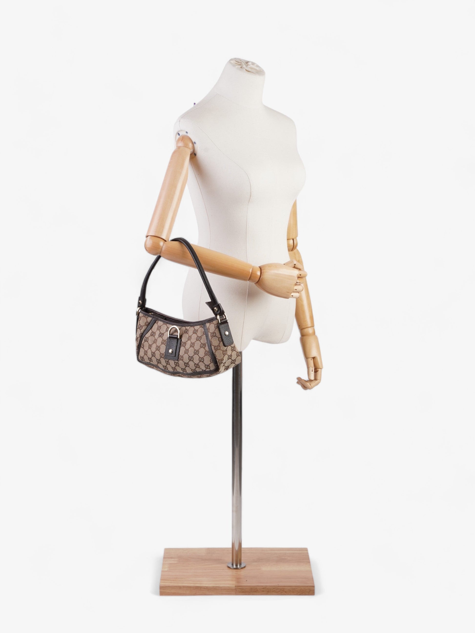 Gucci Abbey And Ebony Supreme Shoulder Bag Canvas Brown