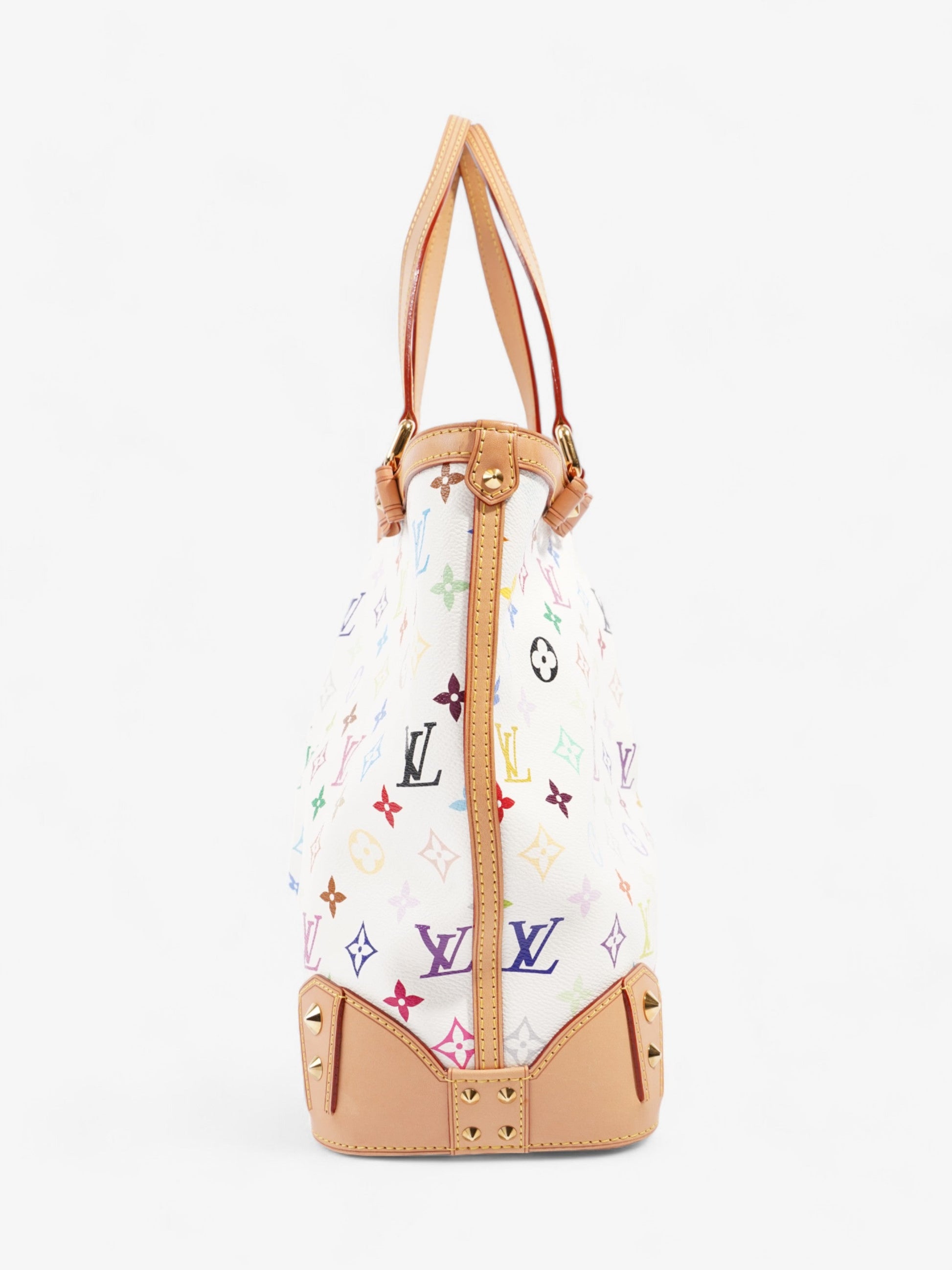 Louis Vuitton Sharleen Multicoloured Coated Monogram White GM Canvas Coated Canvas Apparel