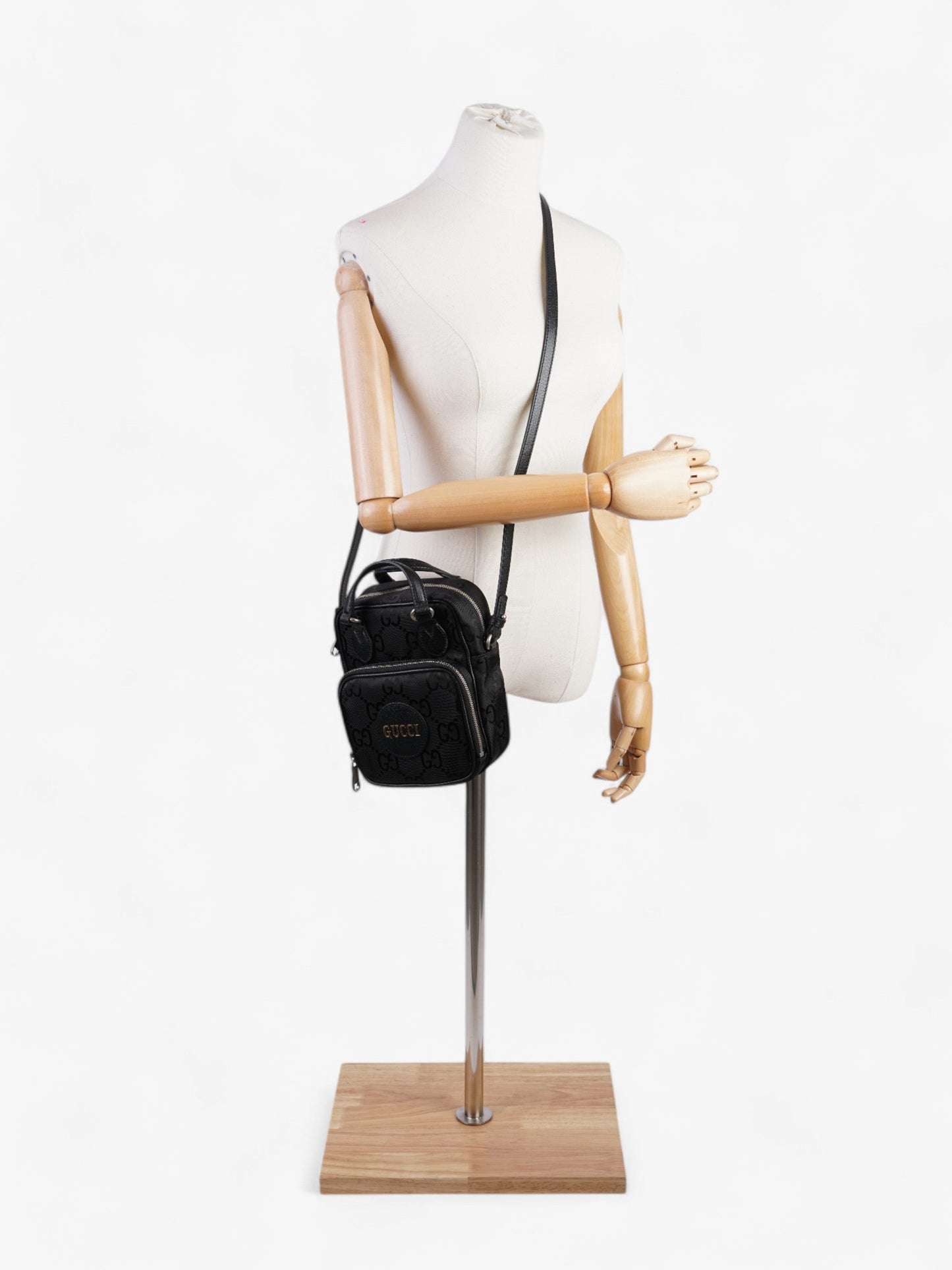 Gucci Off The Grid Messenger Bag Canvas Black Travel Bag