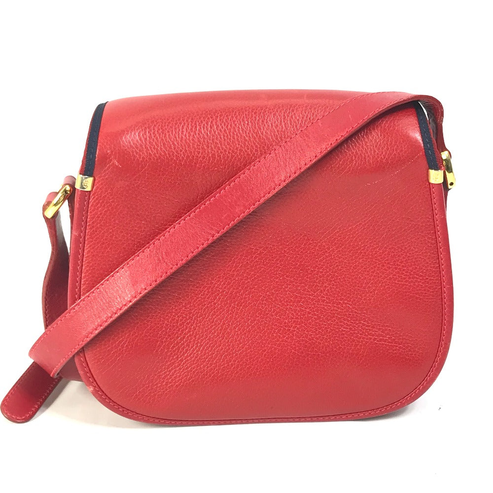Gucci 007.261. Old Interlocking G Leather Red Shoulder Bag