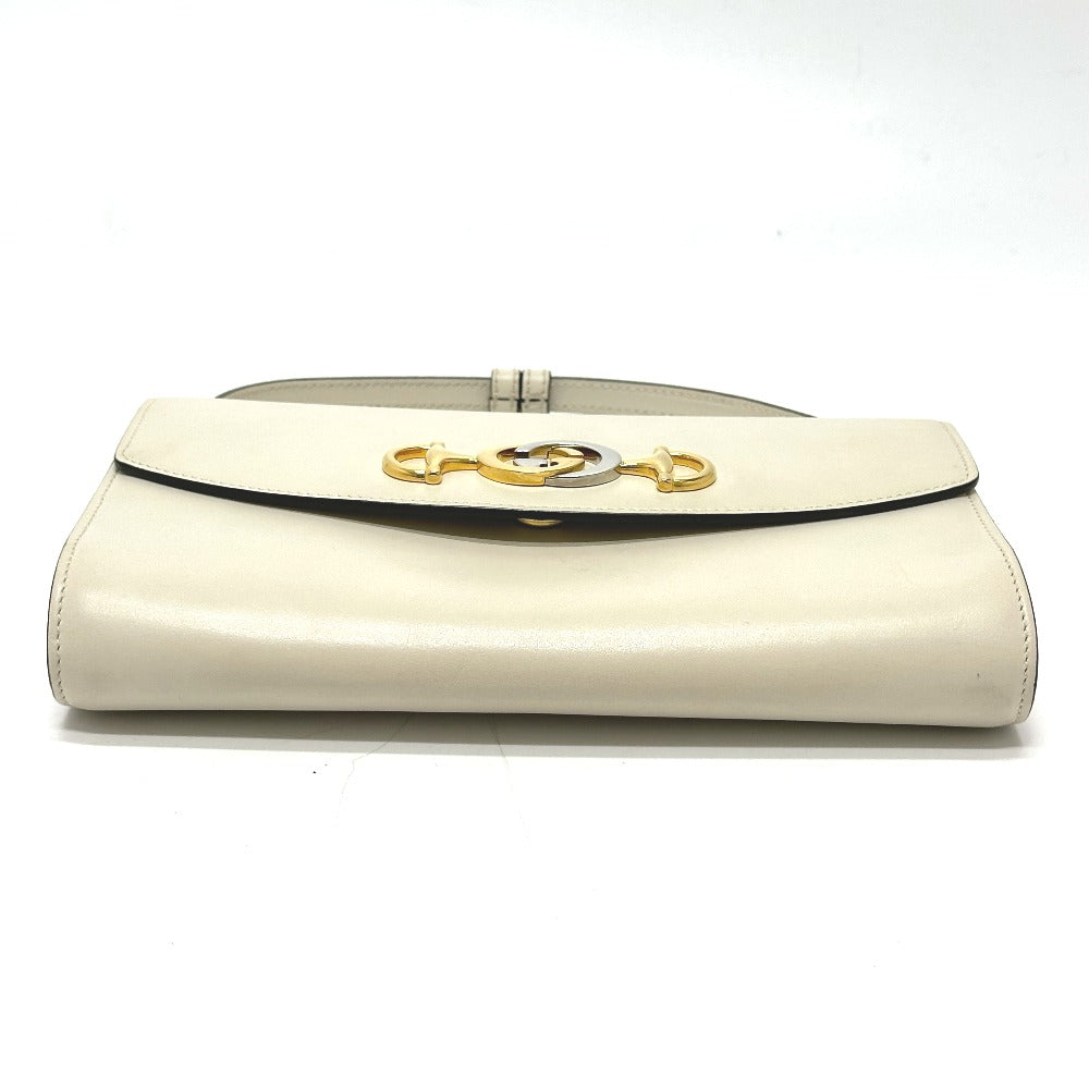 Gucci off Zumi Leather White Shoulder Bag