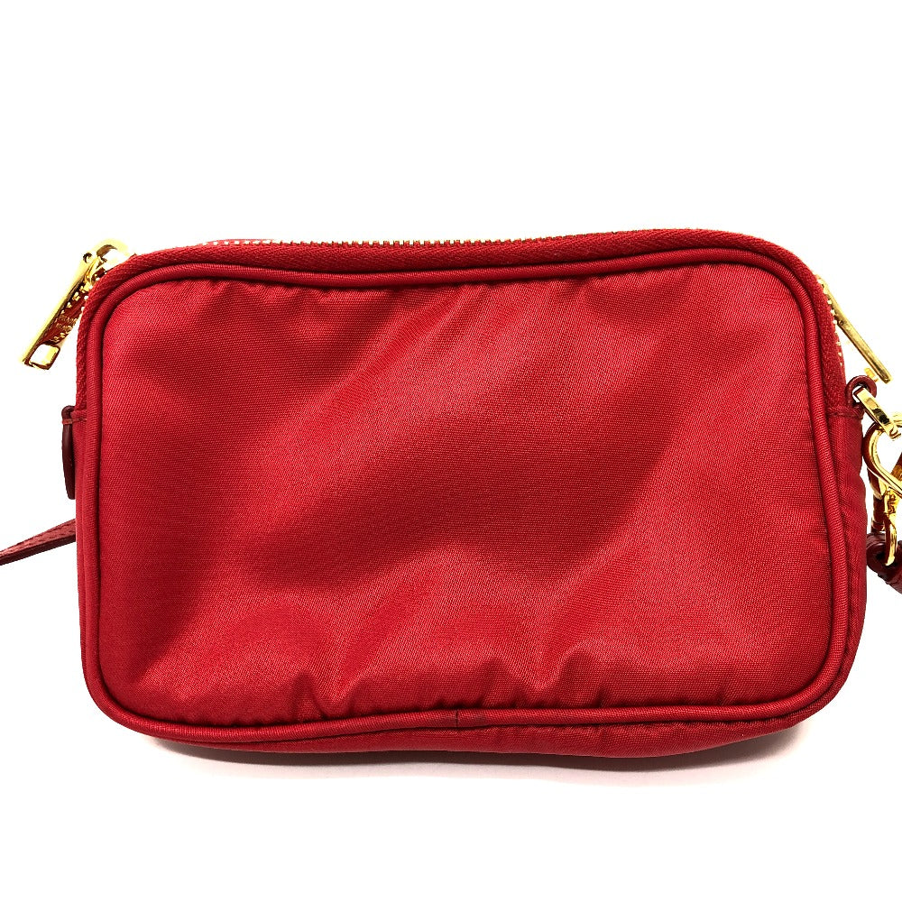 Shoulder Bag Triangle Plate Unisex(Unisex) Nylon Red
