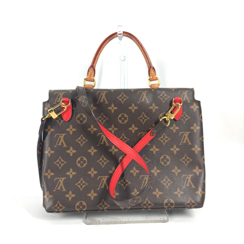 Louis Vuitton M44286 Marignan Monogram Leather Canvas Red Handbag