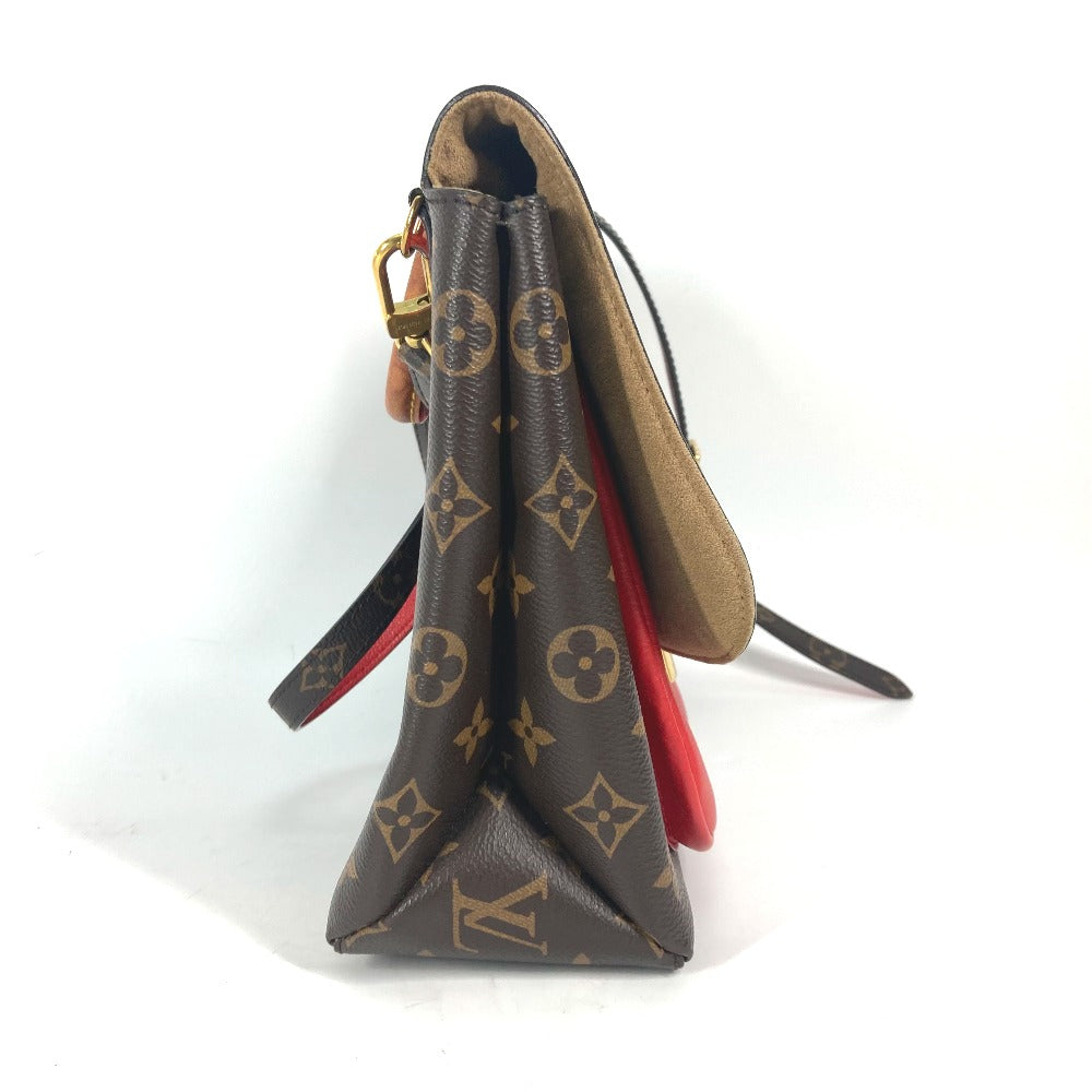 Louis Vuitton M44286 Marignan Monogram Leather Canvas Red Handbag