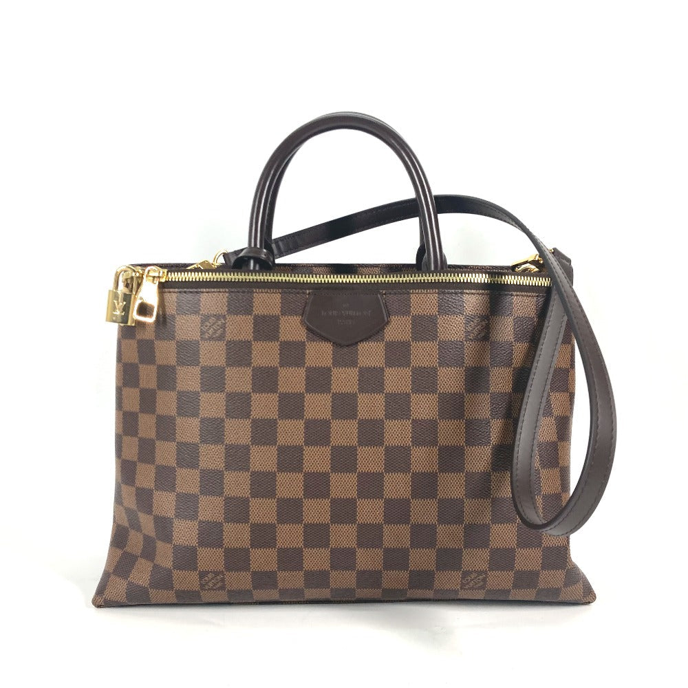 Louis Vuitton N41582 Damier Brompton Canvas Brown Handbag