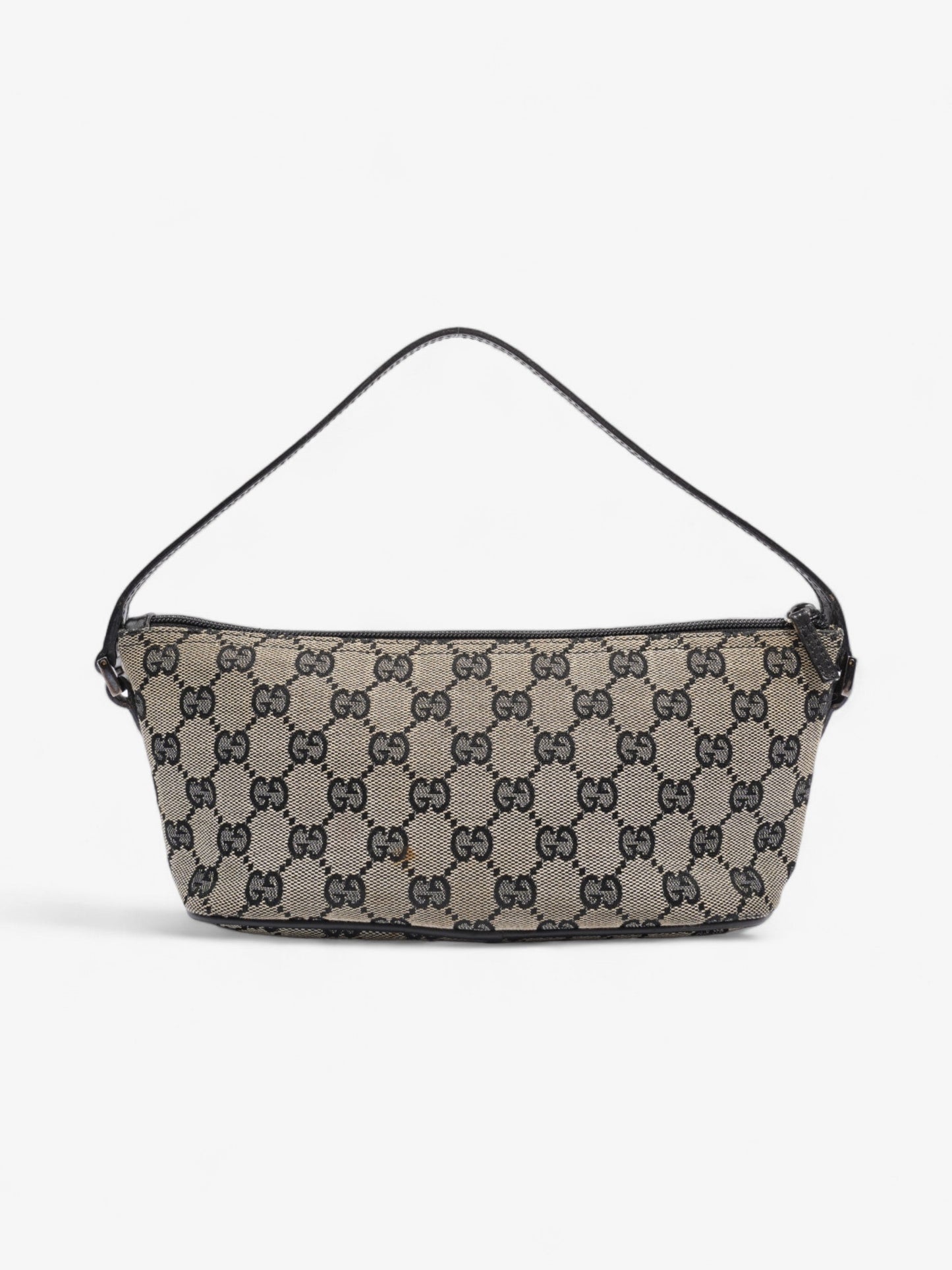Gucci Boat Pochette Supreme Coated Shoulder Bag Canvas Black