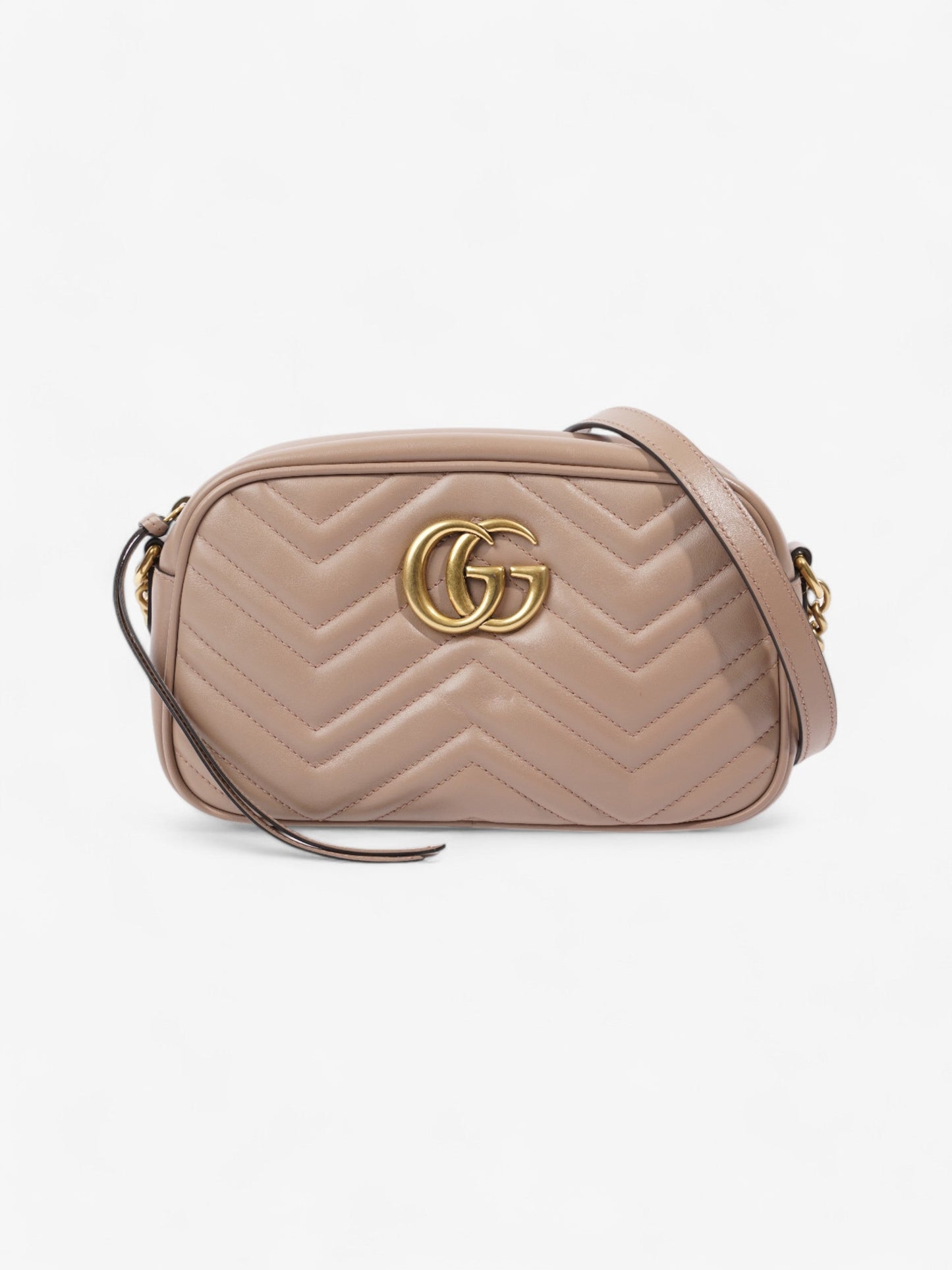Gucci Marmont Dusty Small Crossbody Bag Leather Matelasse Small 2