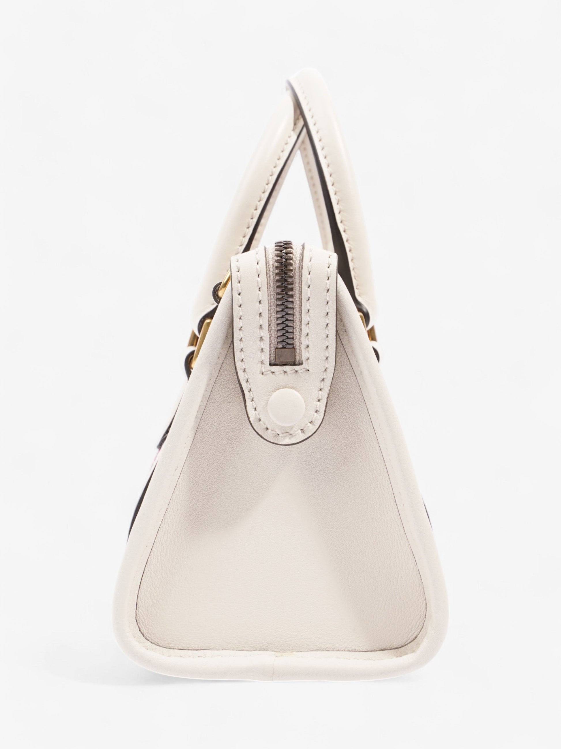 Gucci Bauletto Red Mini Crossbody Bag Leather White