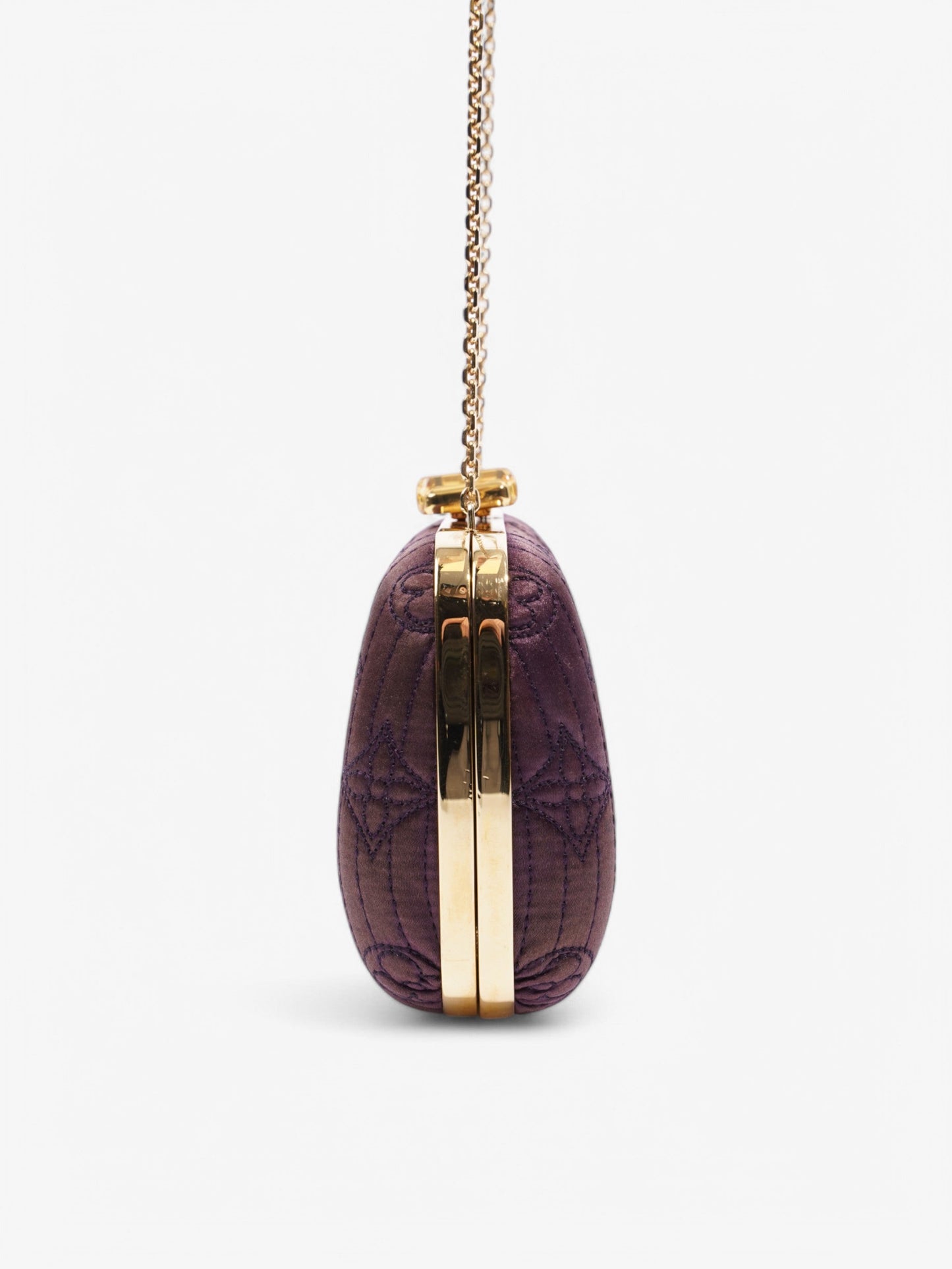 Louis Vuitton Motard Minaudiere Purple Silk Clutch Bag