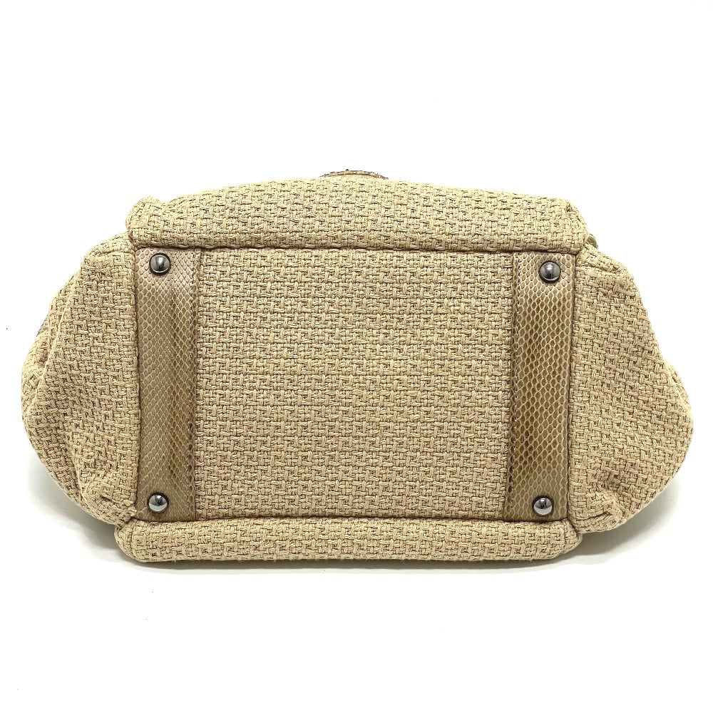 CHANEL Shoulder Bag A31490 canvas beige CC COCO Mark Chain Women  