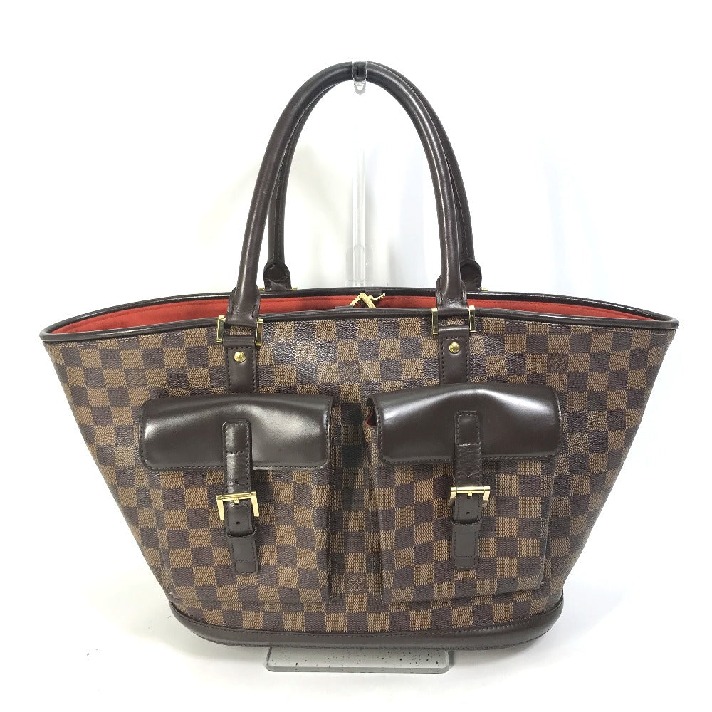 Louis Vuitton N51120 Damier Manosque GM Canvas Brown Tote Bag