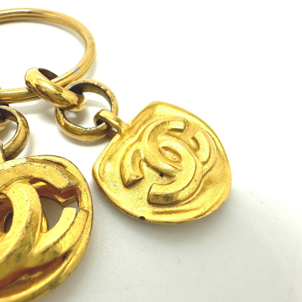 Chanel charm Plated COCO Mark Gold Key Chain