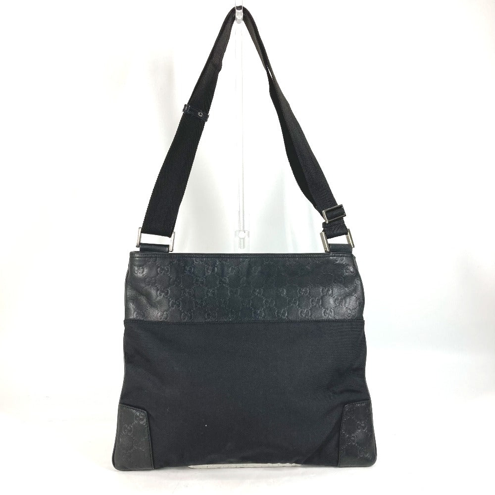 Gucci Guccisima GG Leather Nylon Black Shoulder Bag