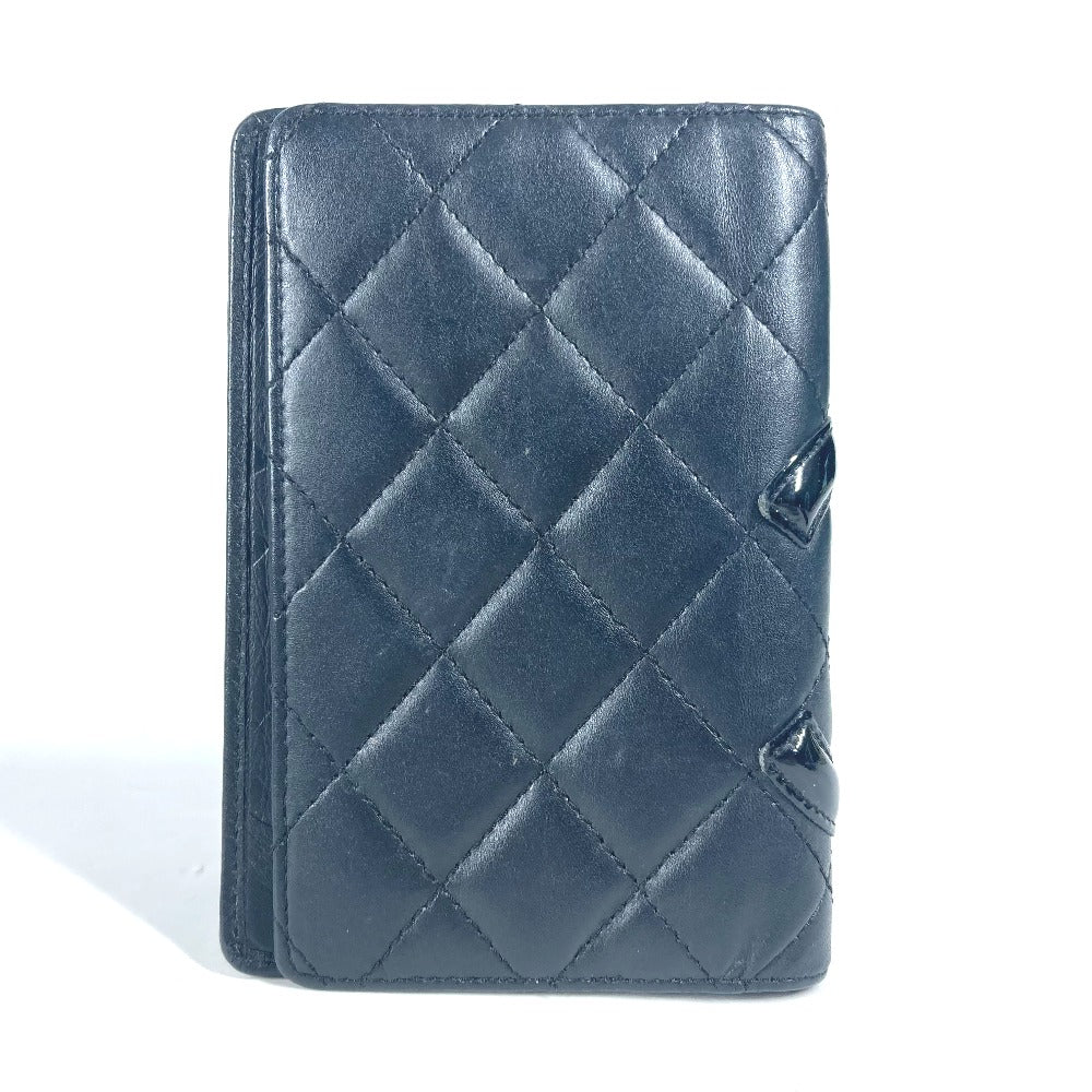 Chanel Notebook cover Cambon line CC COCO Black Leather Handbag