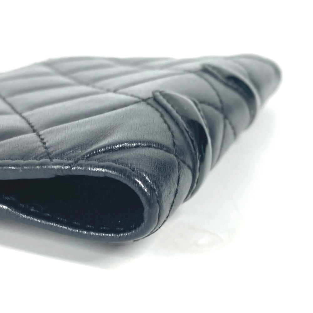 Chanel Notebook cover Cambon line CC COCO Black Leather Handbag