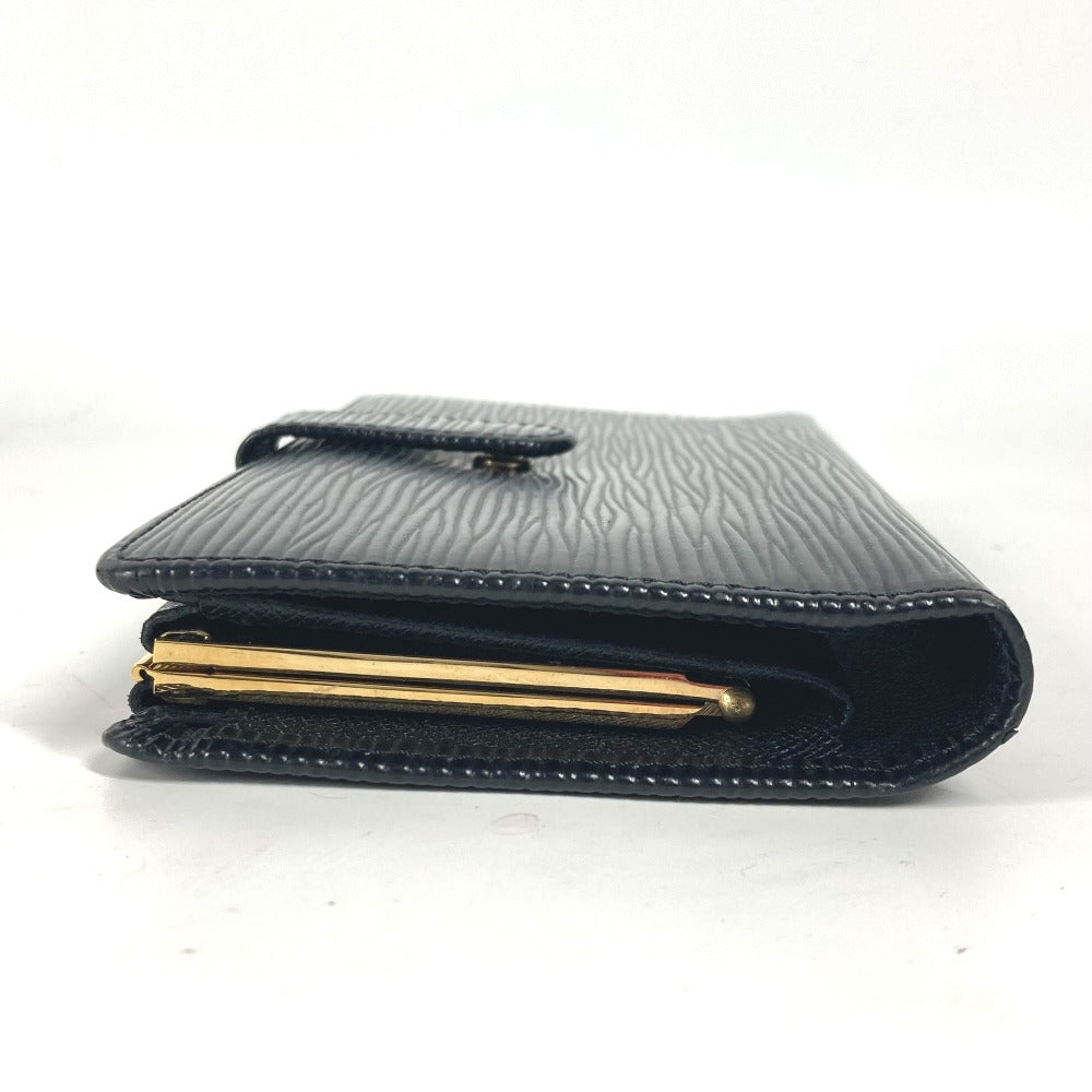 Louis Vuitton Long Purse M63252 Epi Leather Black Wallet Case