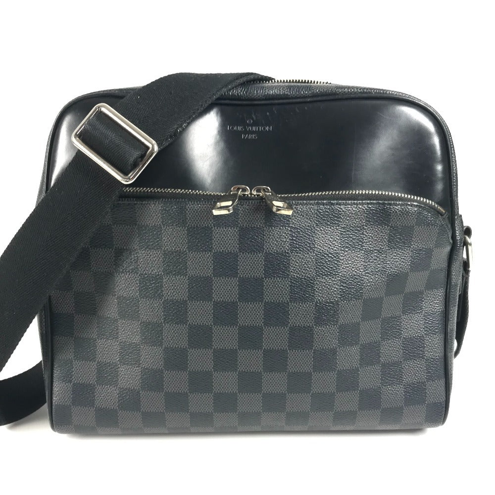 Louis Vuitton N41408 Damier Grafitto Damier Grafitte Canvas Black Shoulder Bag Ks 17