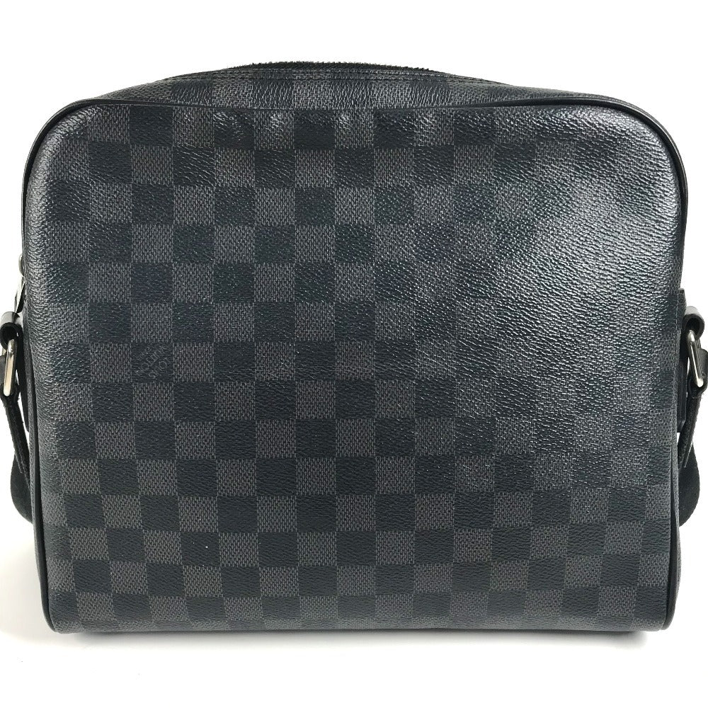 Louis Vuitton N41408 Damier Grafitto Damier Grafitte Canvas Black Shoulder Bag Ks 17