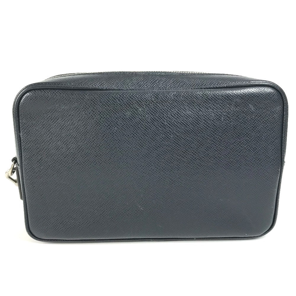 Louis Vuitton business M33423 Taiga Pochette Leather Navy Clutch Bag