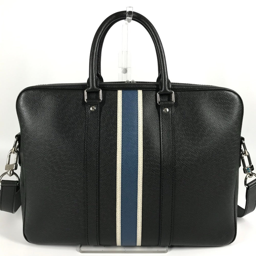 Louis Vuitton Business M34418 Taiga Porto Leather Black Handbag