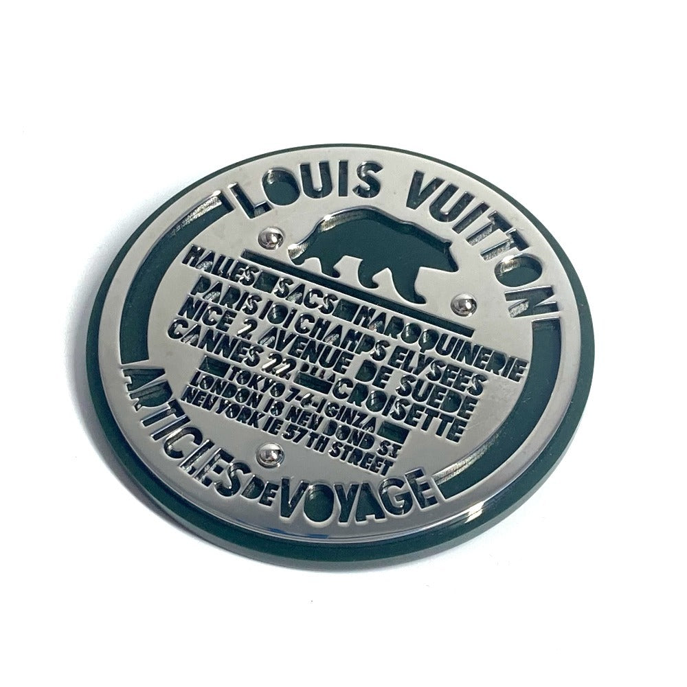 Louis Vuitton Brooch Plastic Khaki Logo Handbag