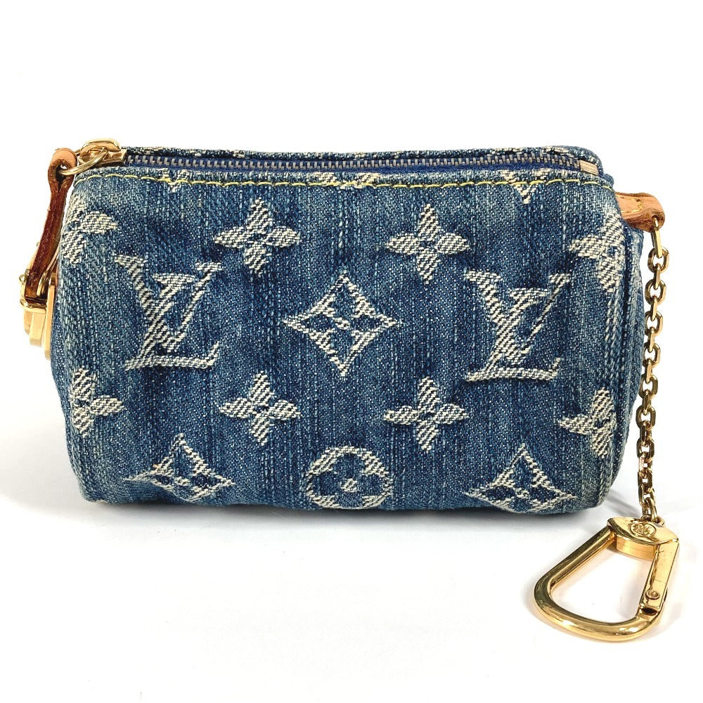 Louis Vuitton Pouch M95082 Truth Speedy PM Monogram Canvas Denim Blue Handbag