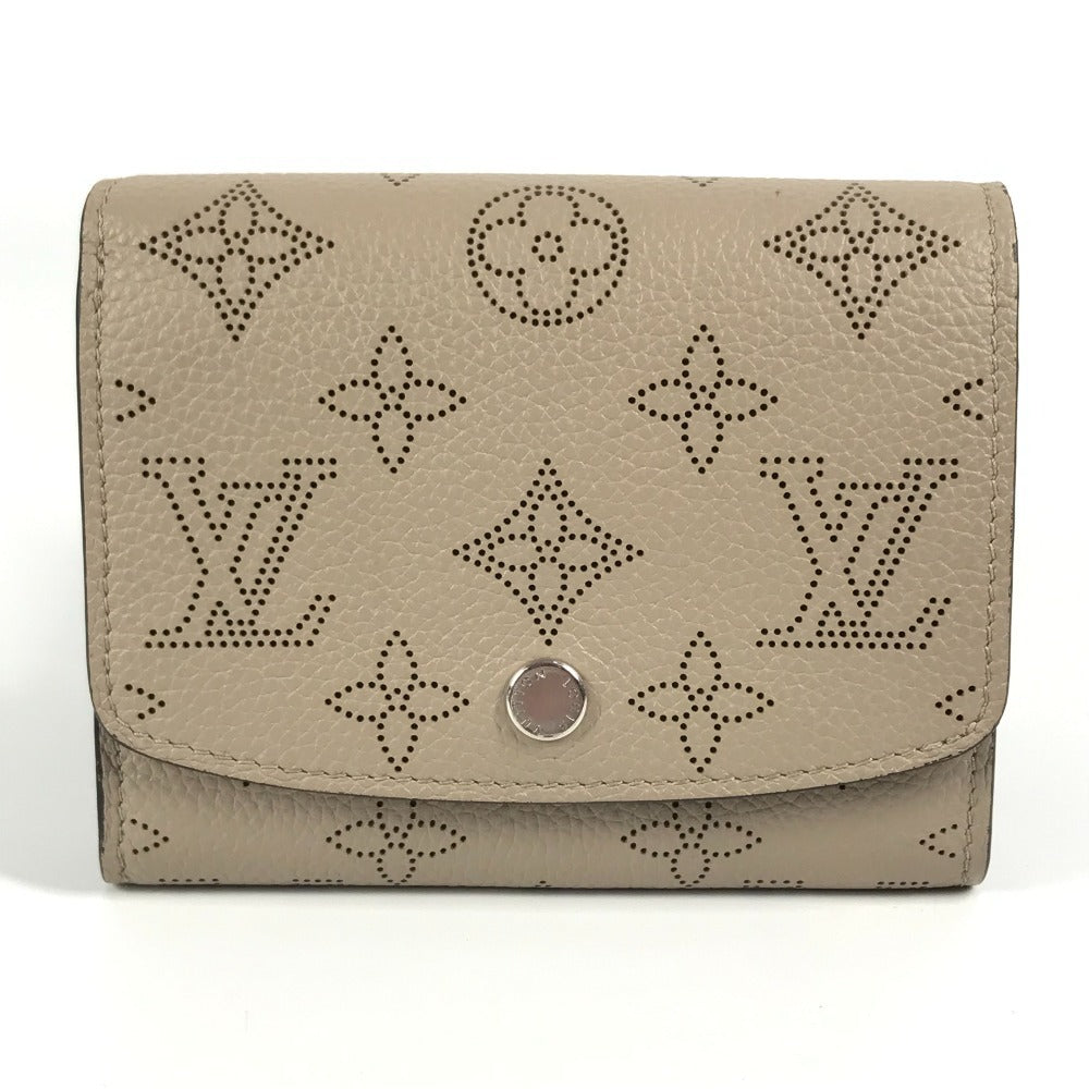 Louis Vuitton Folded M62542 mahina Portefeuille Monogram Leather Beige Wallet Case