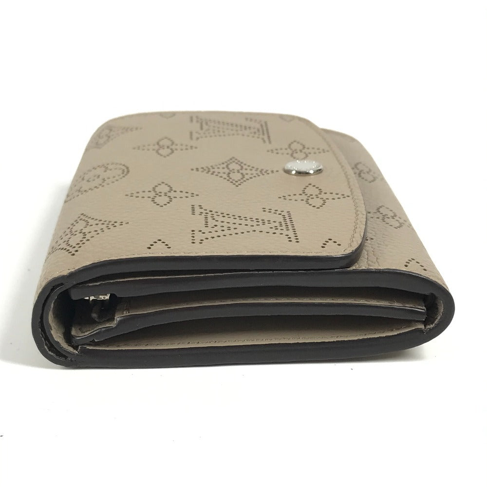 Louis Vuitton Folded M62542 mahina Portefeuille Monogram Leather Beige Wallet Case