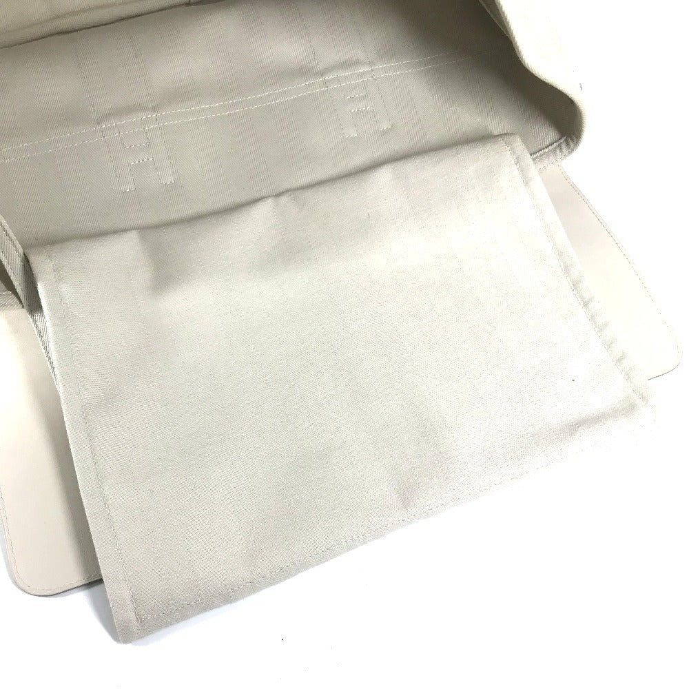 Hermes Handbag Valparaiso Mm Valparaiso Leather Canvas White Travel Bag