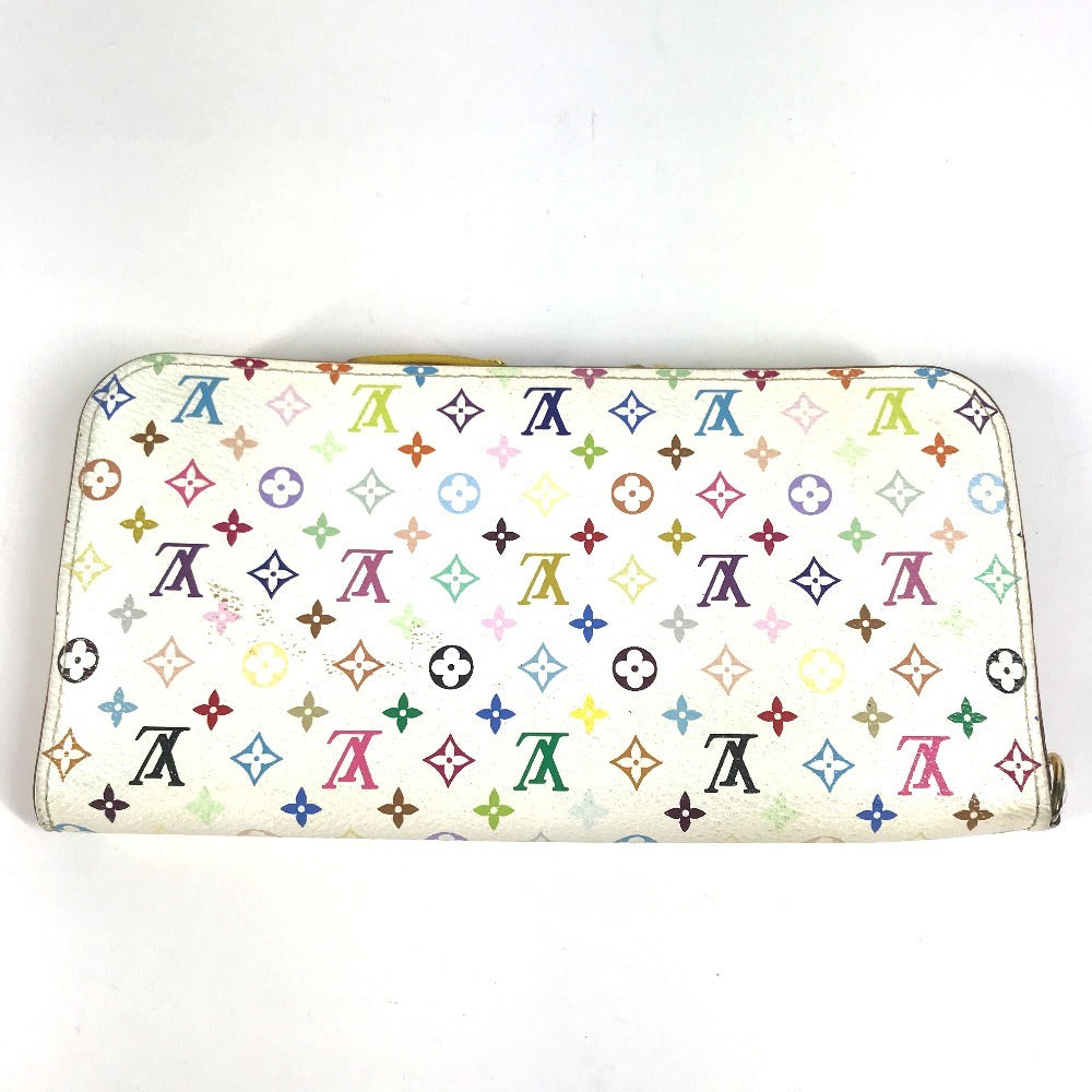 Louis Vuitton Long Purse M93750 yellow Portefeuille Monogram Canvas Multicolor Wallet Case