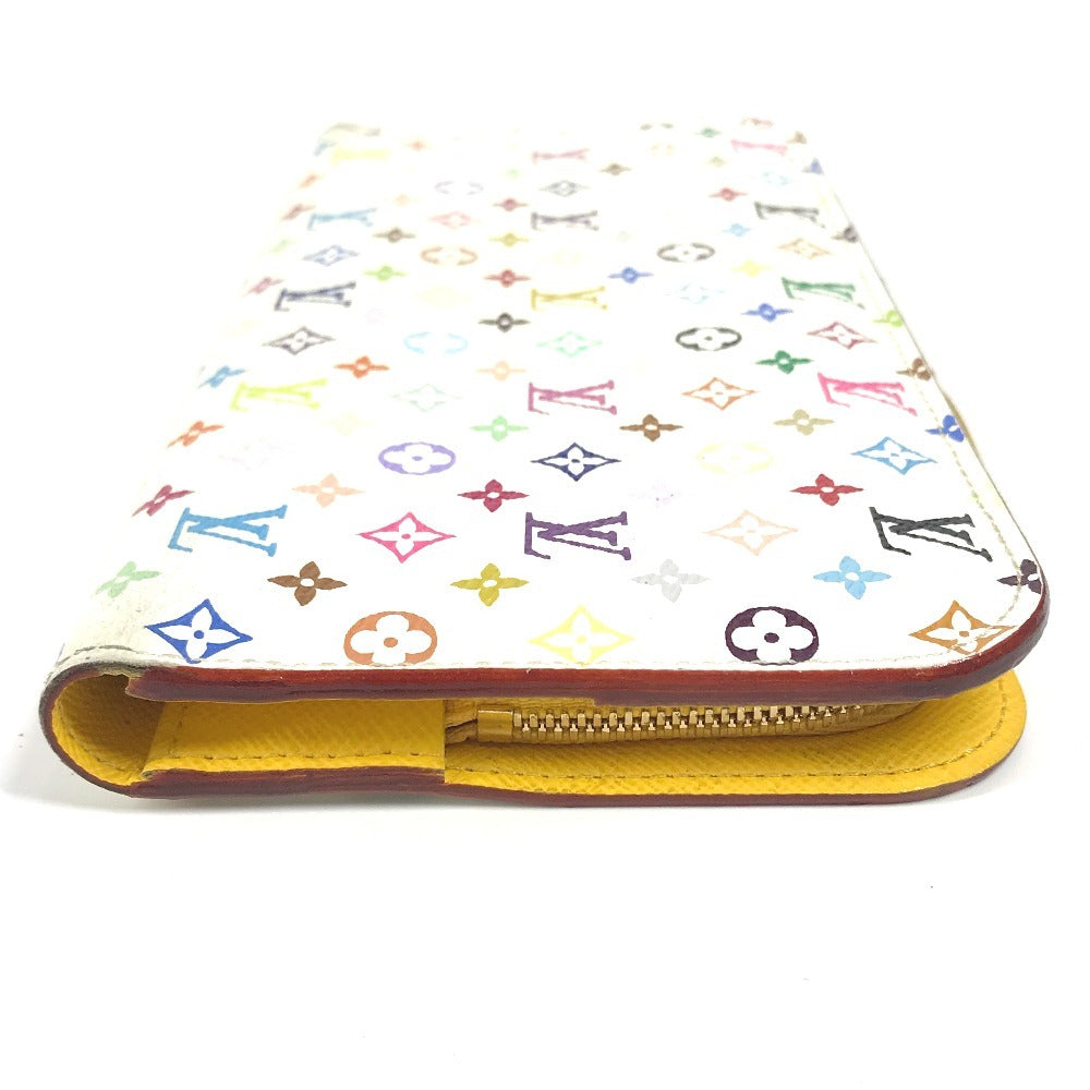 Louis Vuitton Long Purse M93750 yellow Portefeuille Monogram Canvas Multicolor Wallet Case