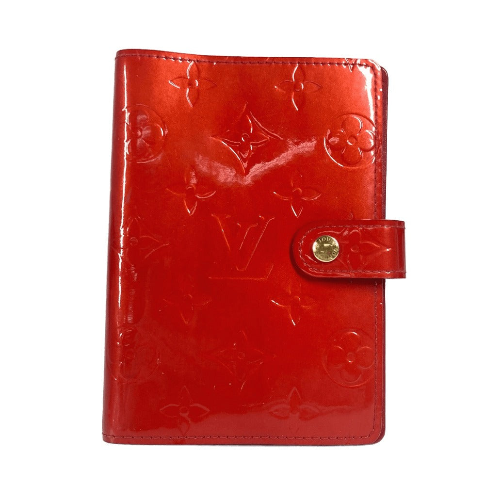 Louis Vuitton Notebook cover R21016 Vernis Monogram Canvas Red Handbag
