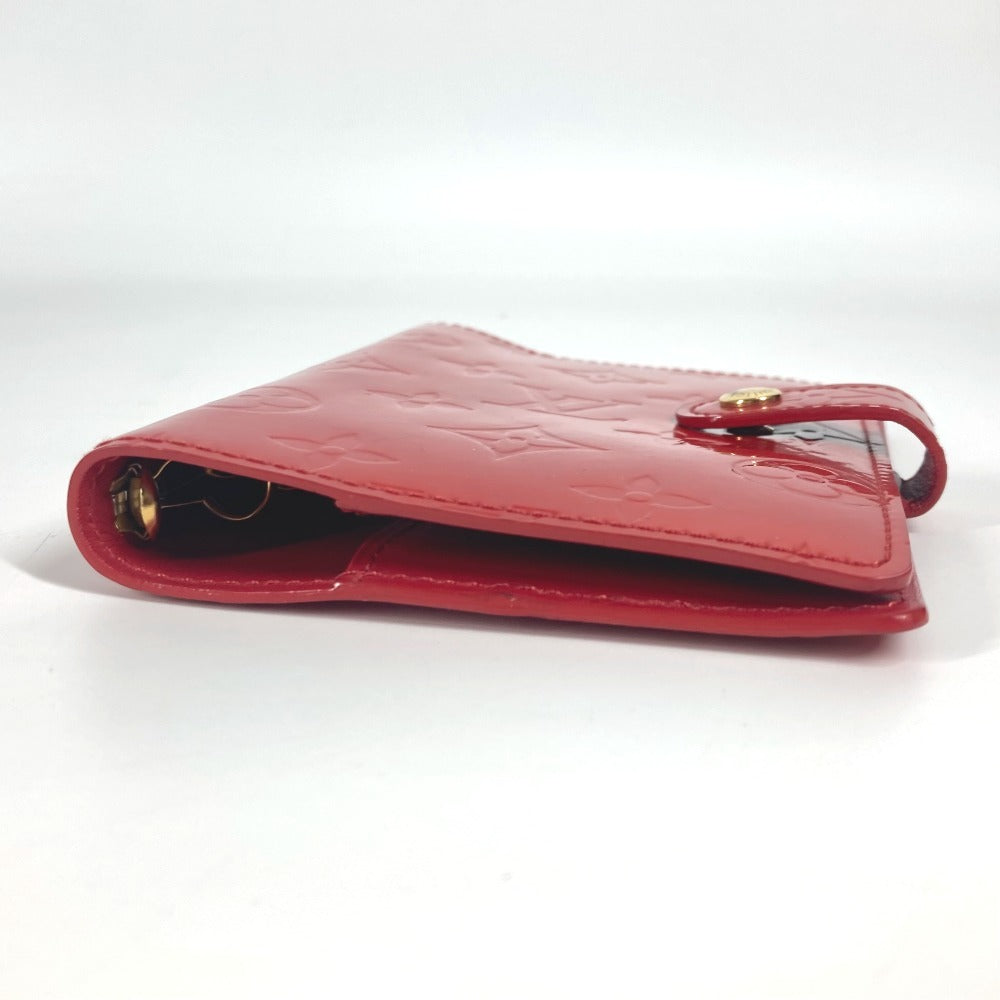 Louis Vuitton Notebook cover R21016 Vernis Monogram Canvas Red Handbag